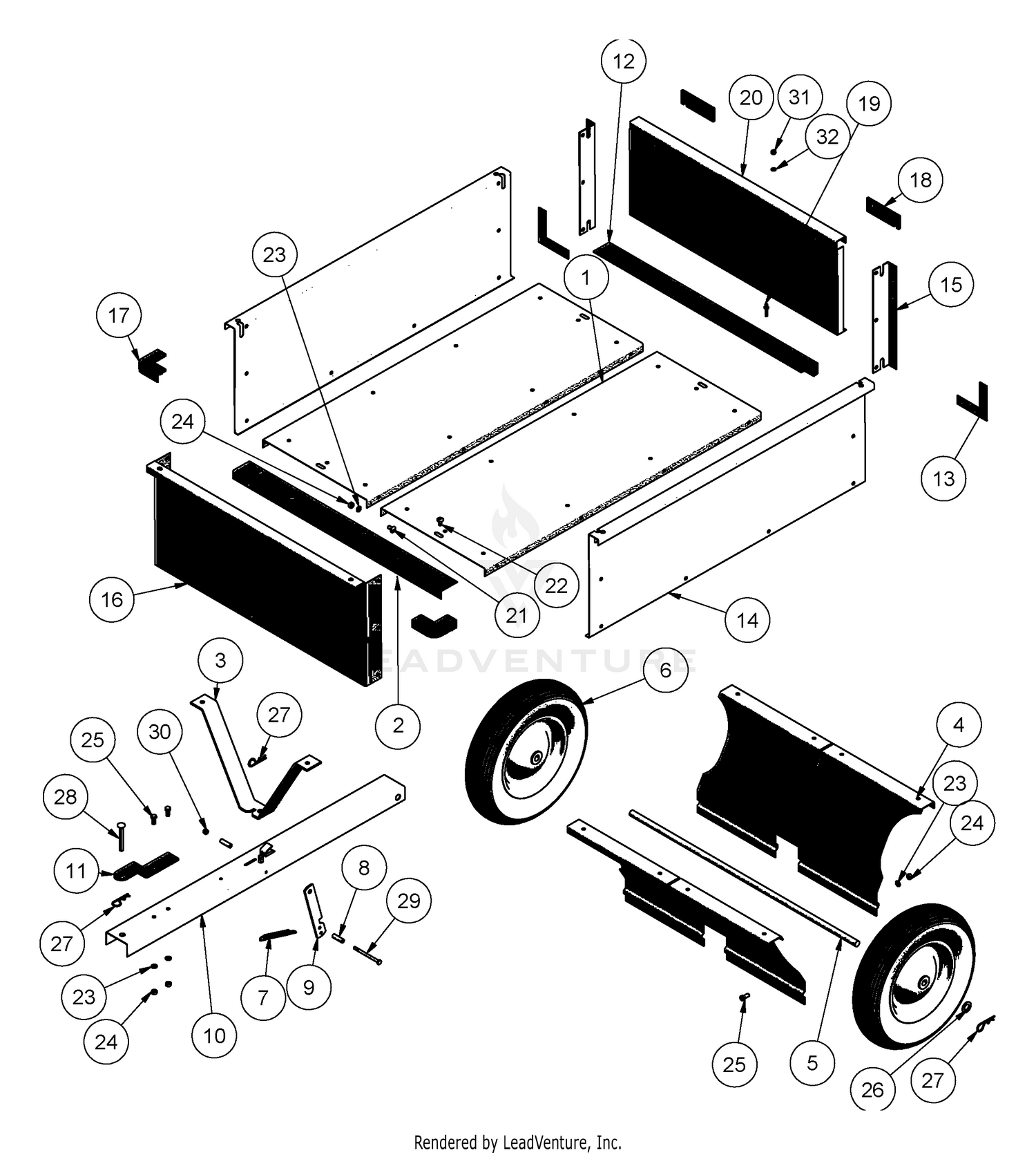 Dump Cart Assembly