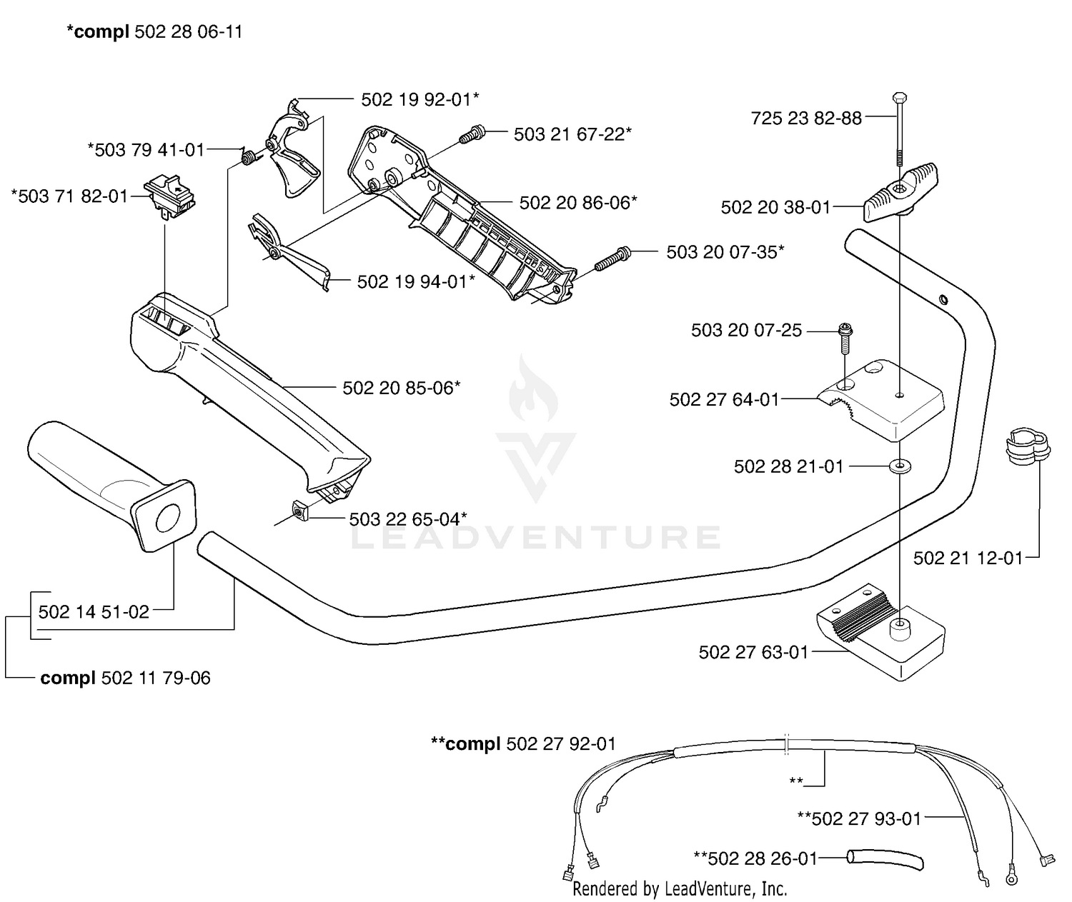 240R / 245R Throttle / Handle