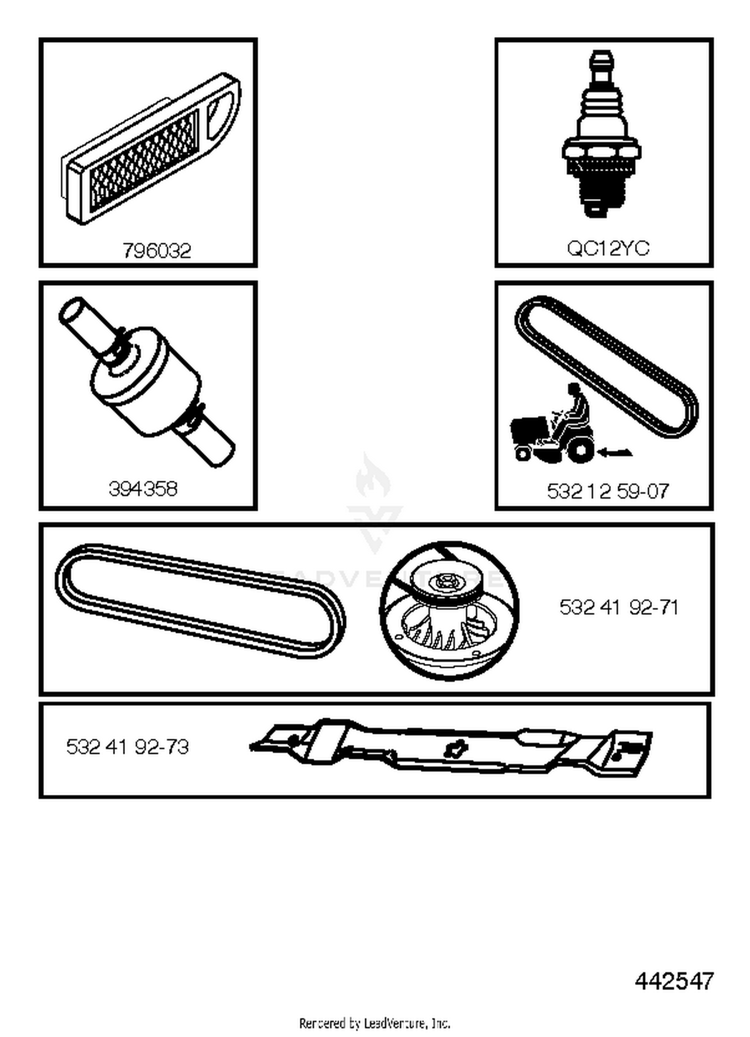 FREQUENTLY USED PARTS