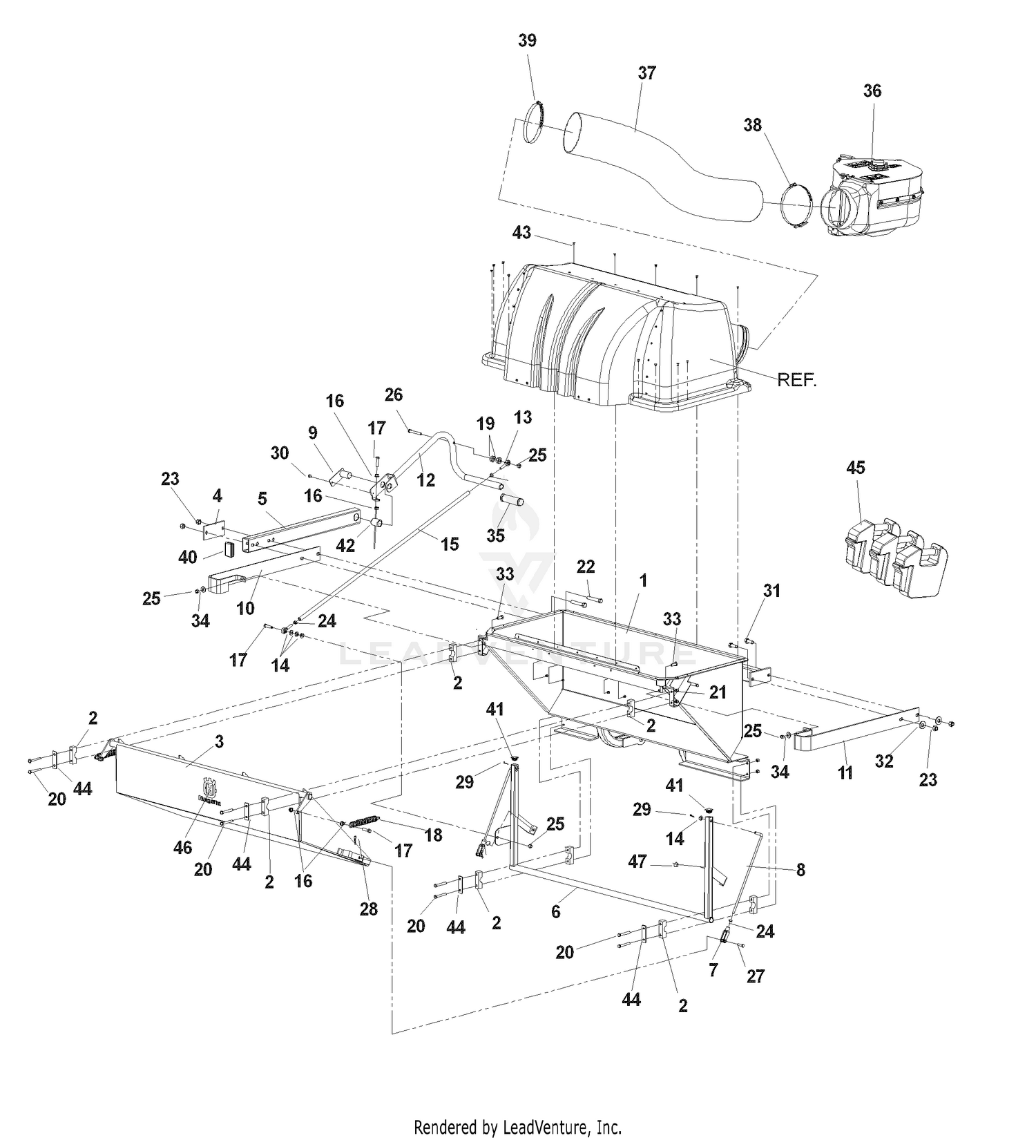 Accessories DFS - 539 113706 Hopper Assembly