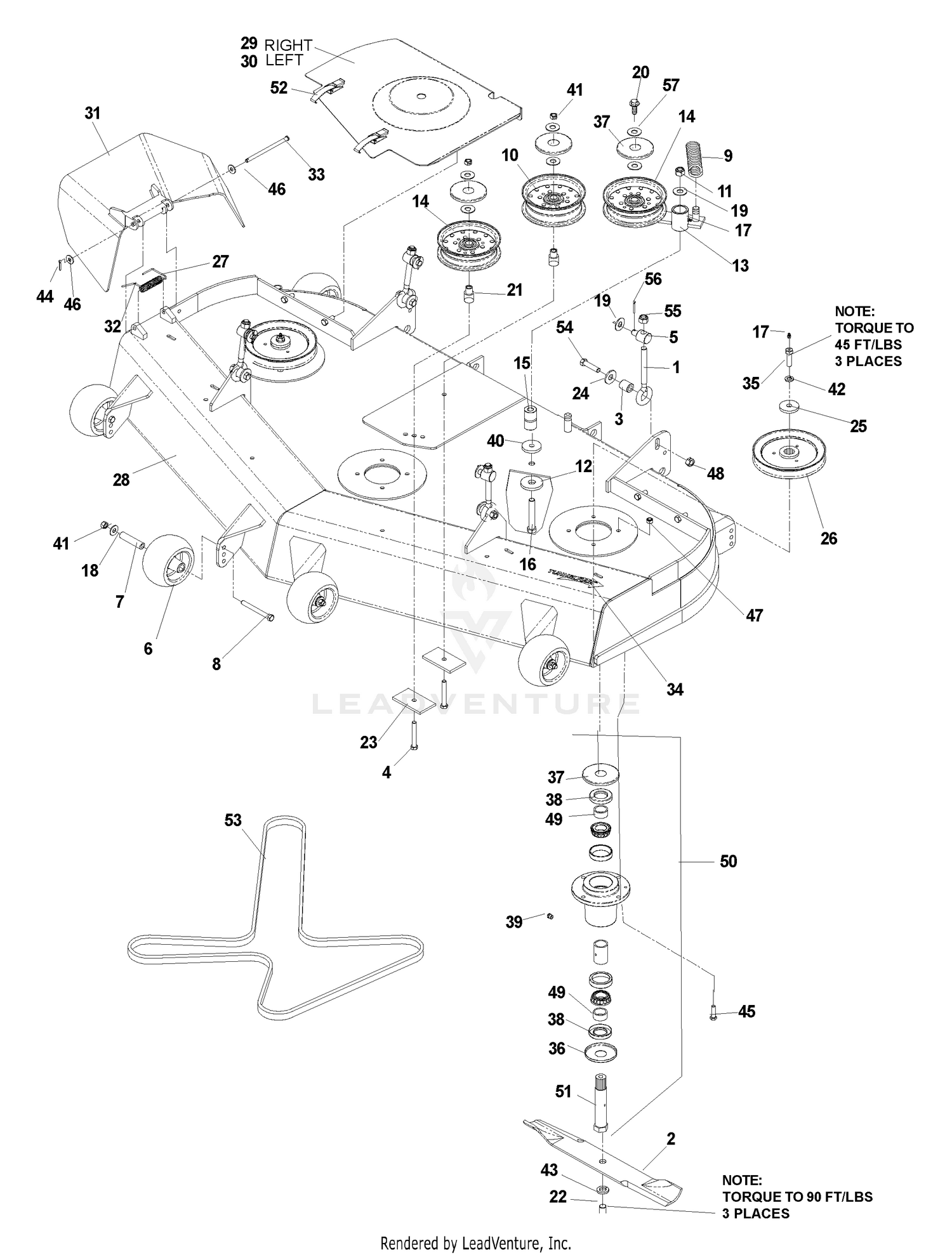 Deck Assembly 61"