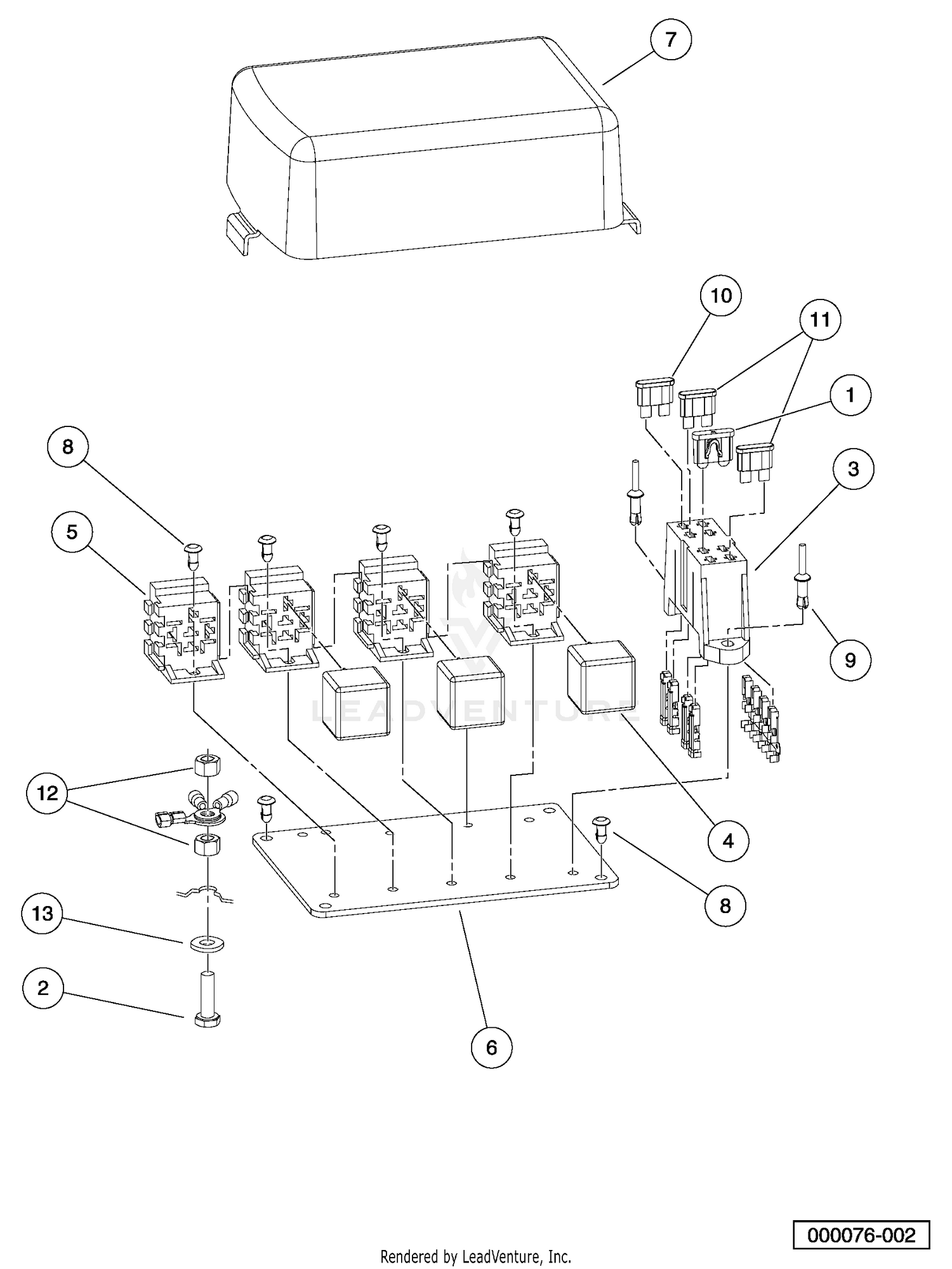 Electrical Component Box, Diesel Vehicles