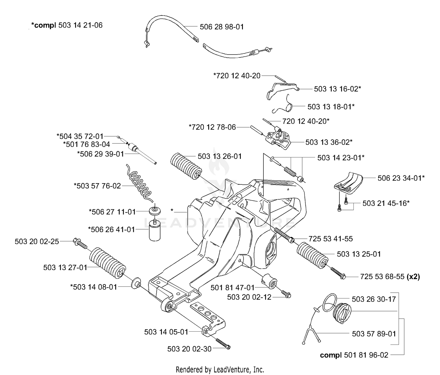 Fuel Tank/Rear Handle