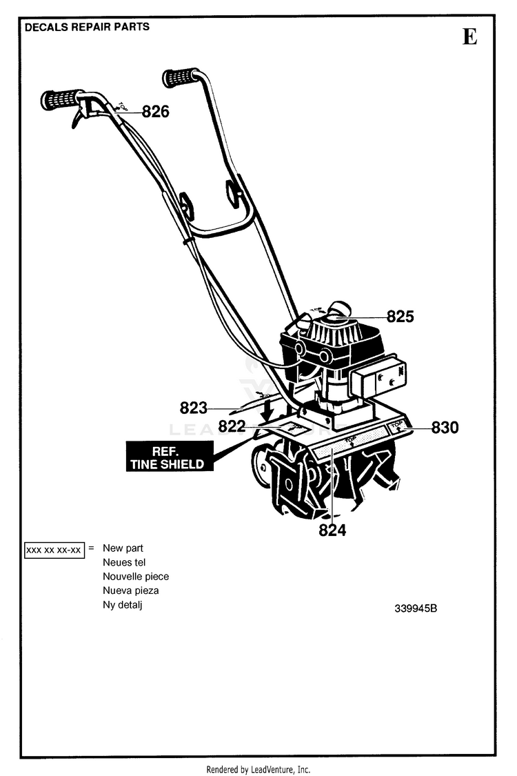Husqvarna CT 20 (199803) Cultivator/Tiller Parts and Accessories at
