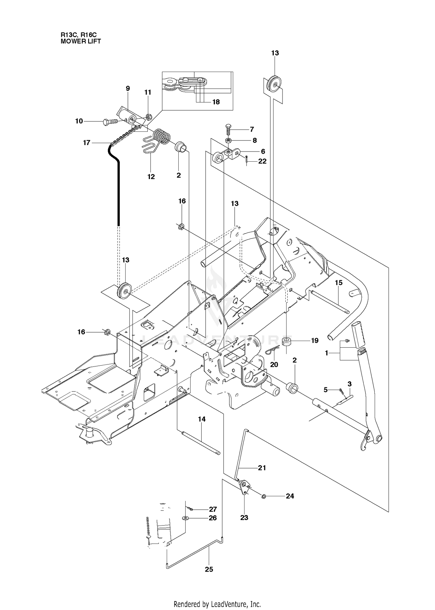 MOWER LIFT / DECK LIFT