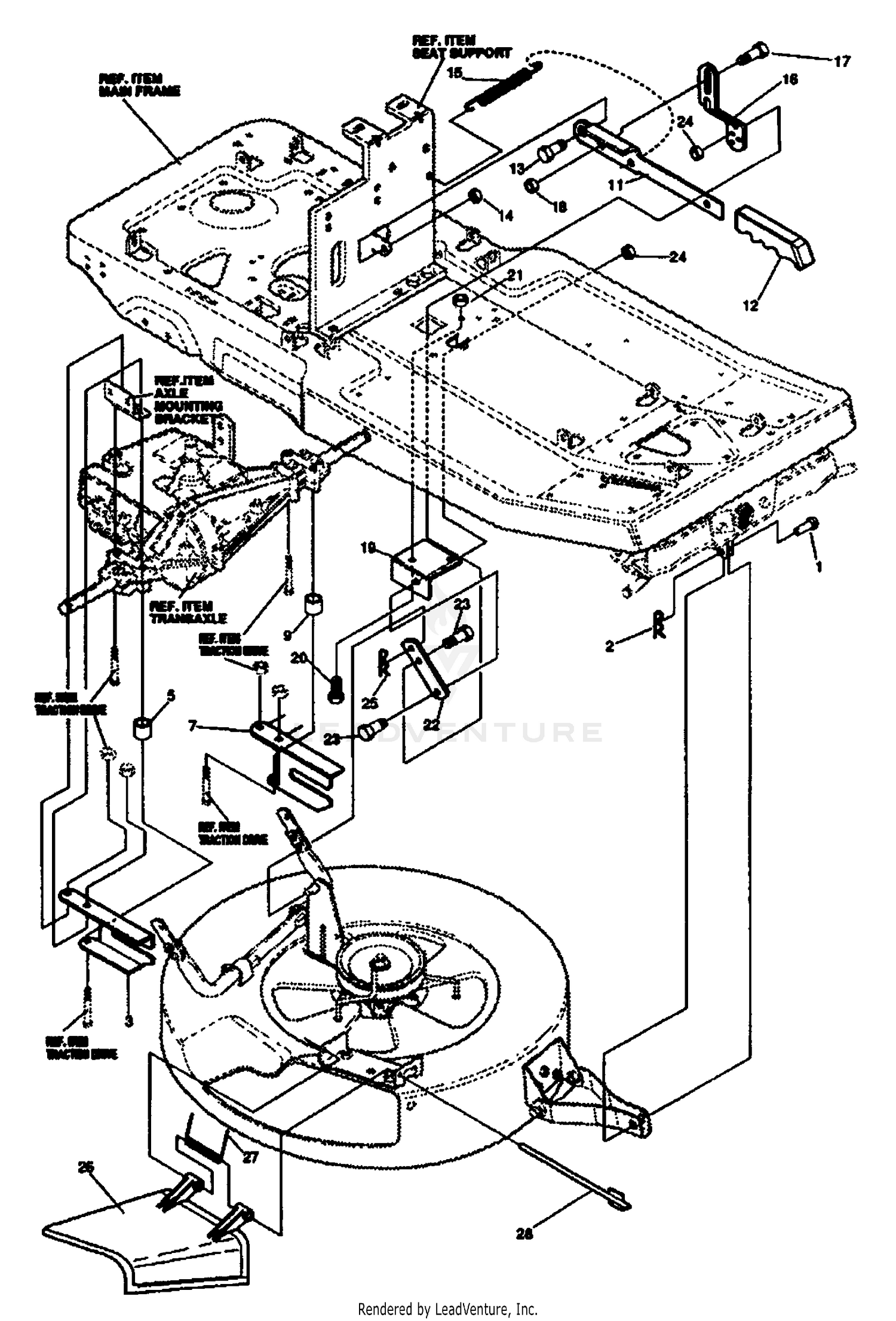 Mower Suspension Assembly
