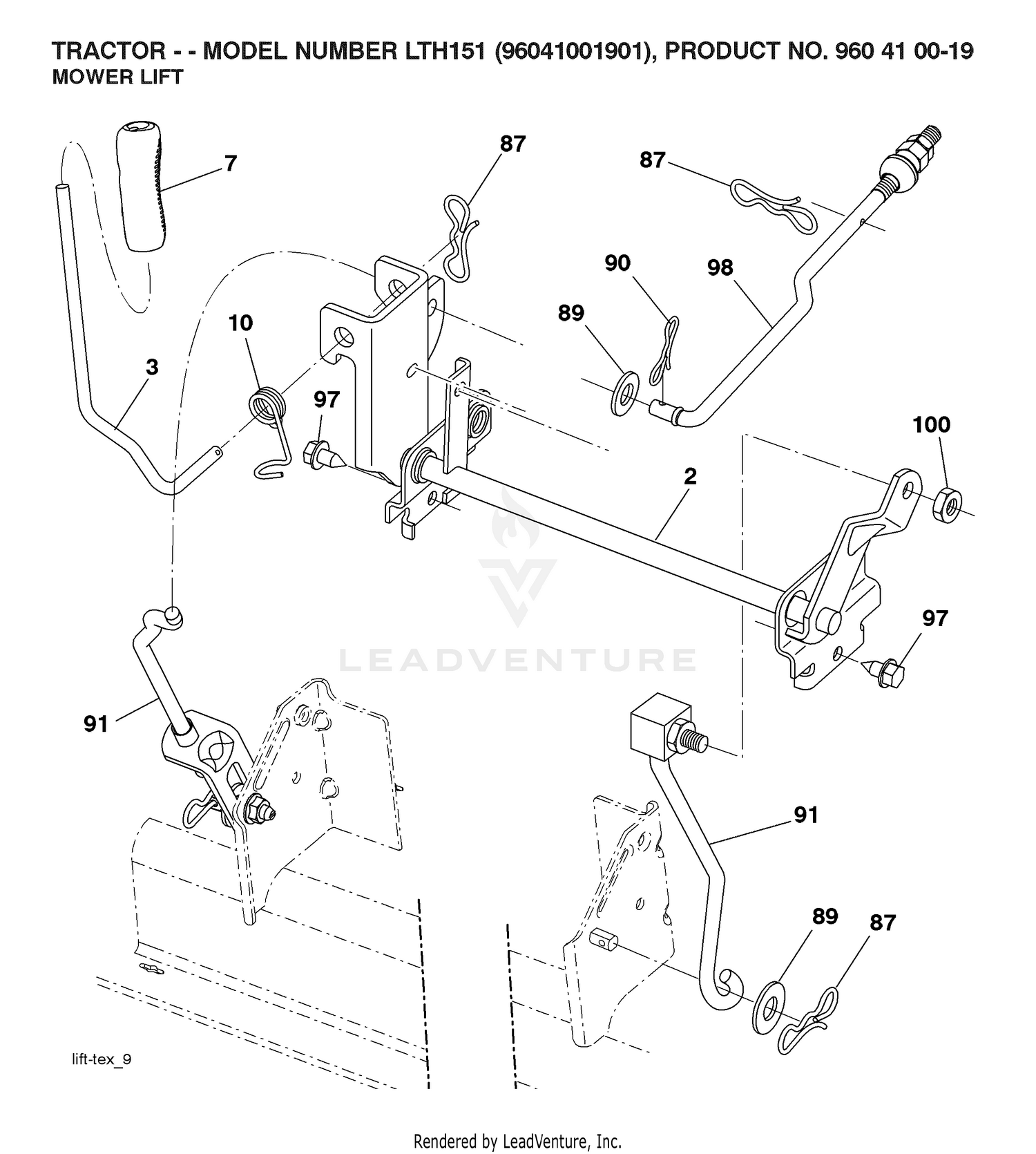 MOWER LIFT / DECK LIFT