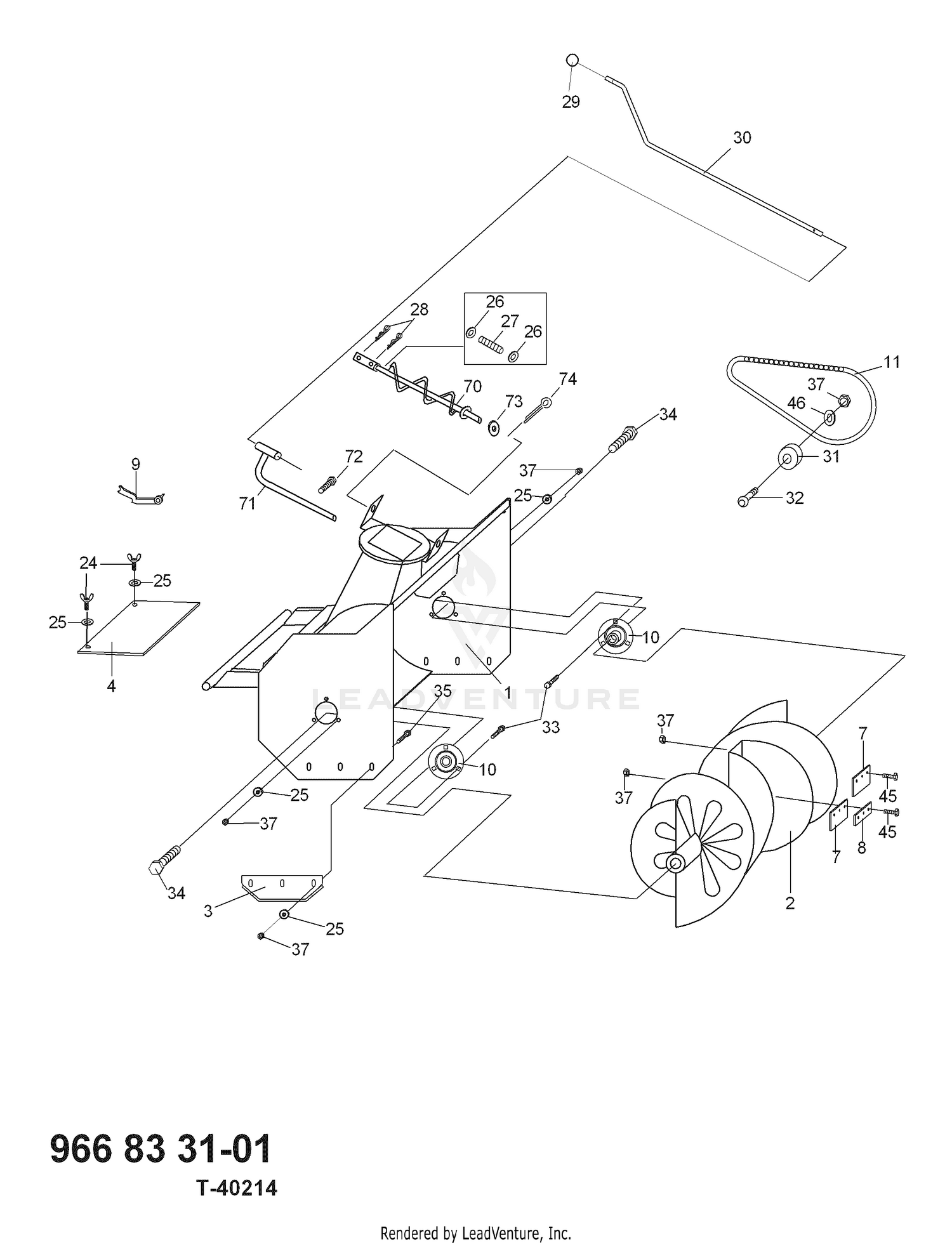 AUGER HOUSING & IMPELLER