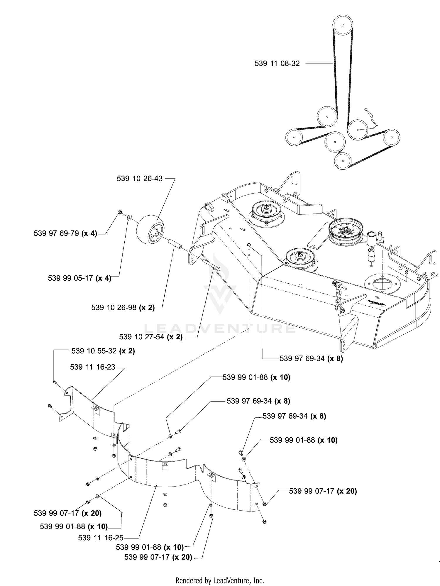 42" Deck Assembly (Part 2)