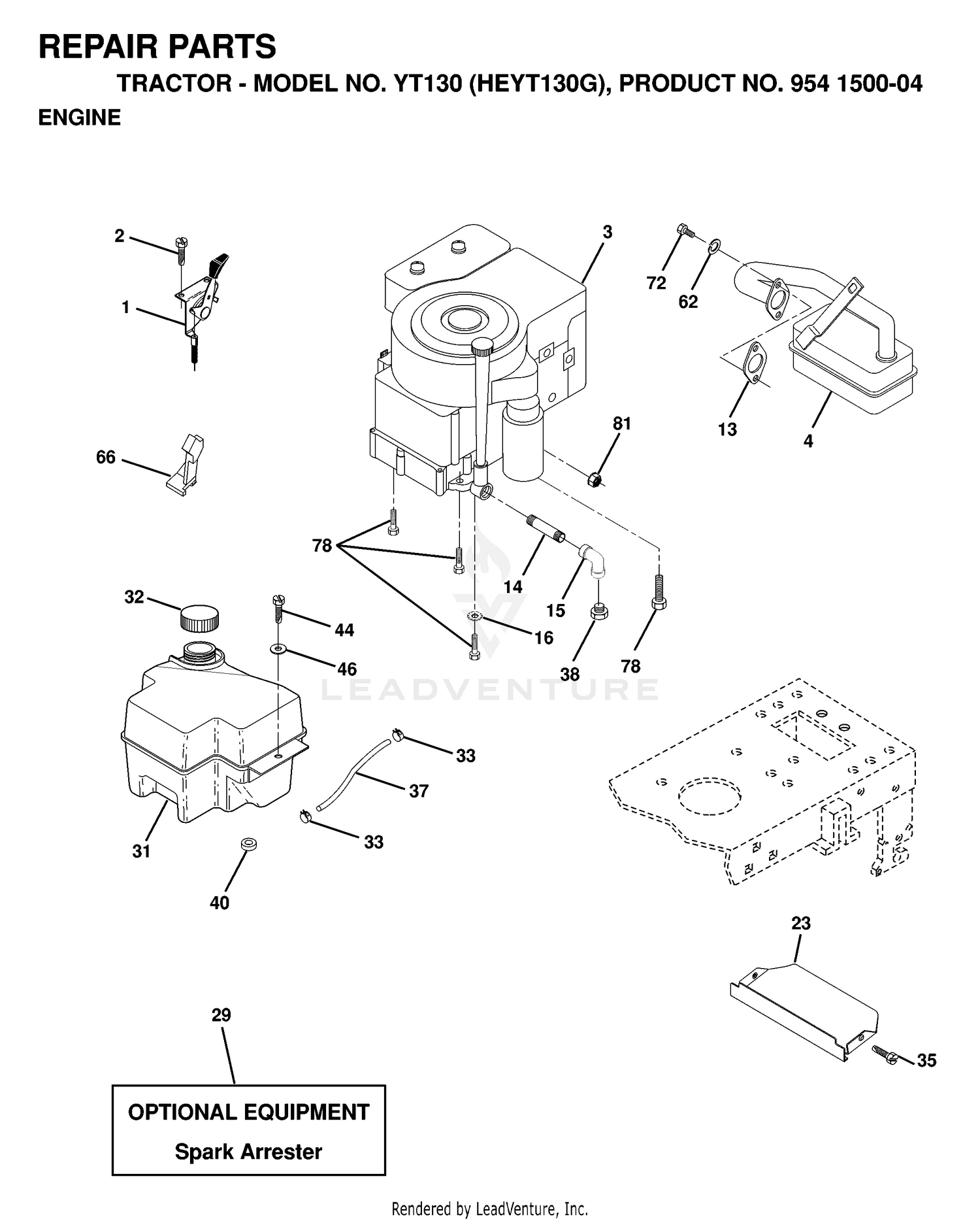 ENGINE & CUTTING EQUIPMENT