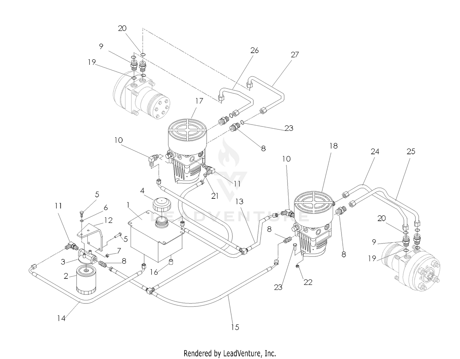 Hydraulic Pump - Motor
