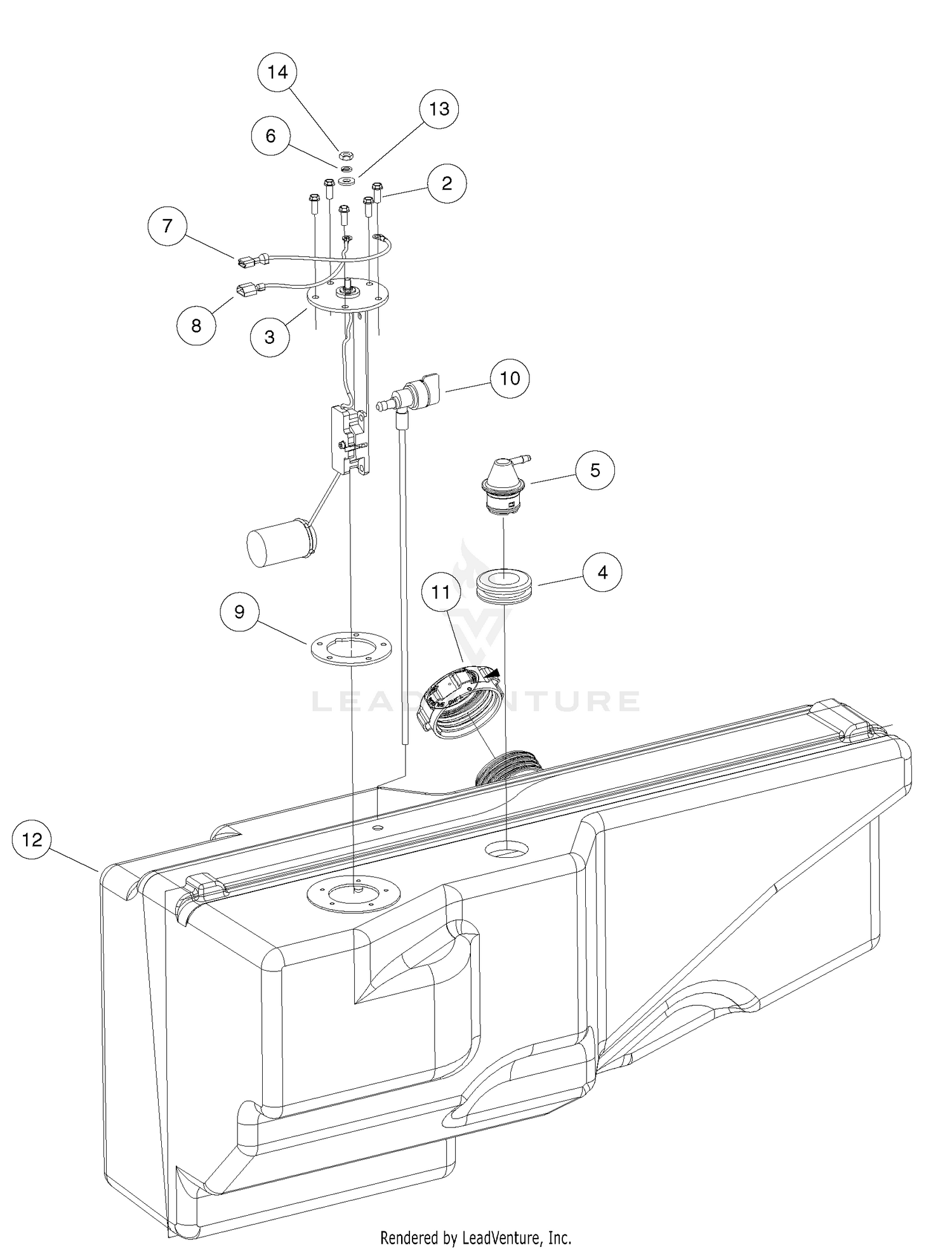 Fuel Tank-Gasoline Vehicles