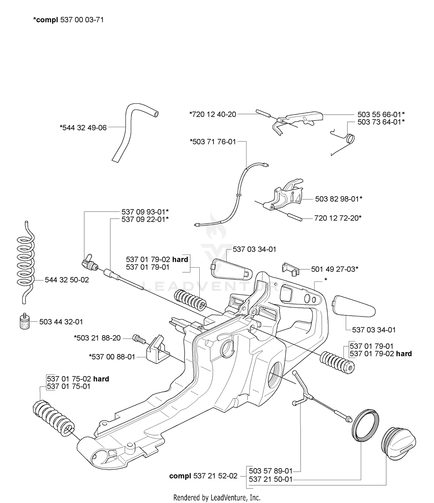 Fuel Tank/ Rear Handle