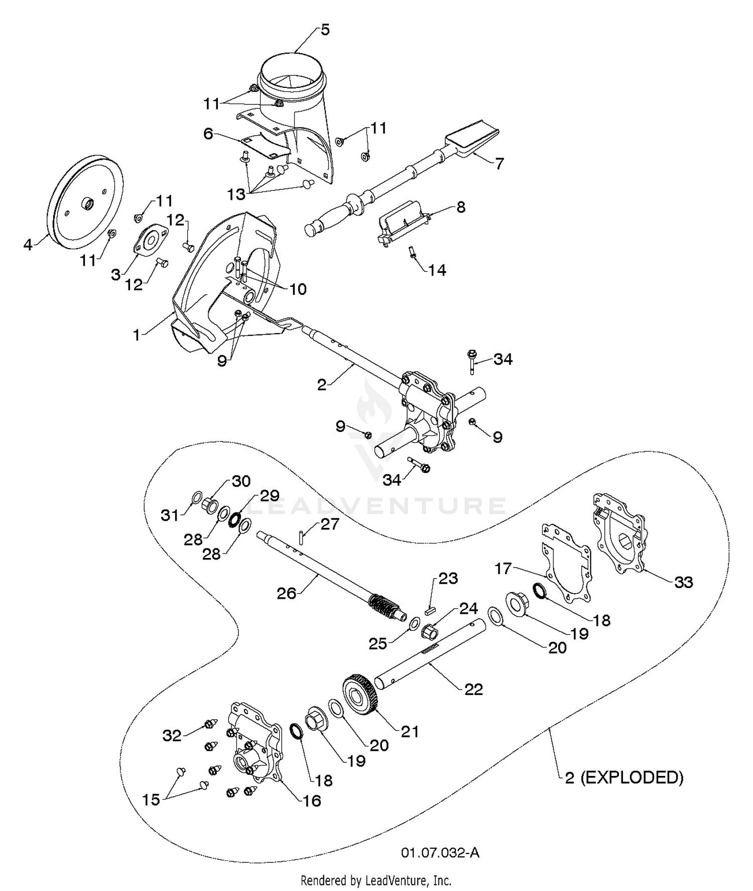 AUGER HOUSING & IMPELLER 6