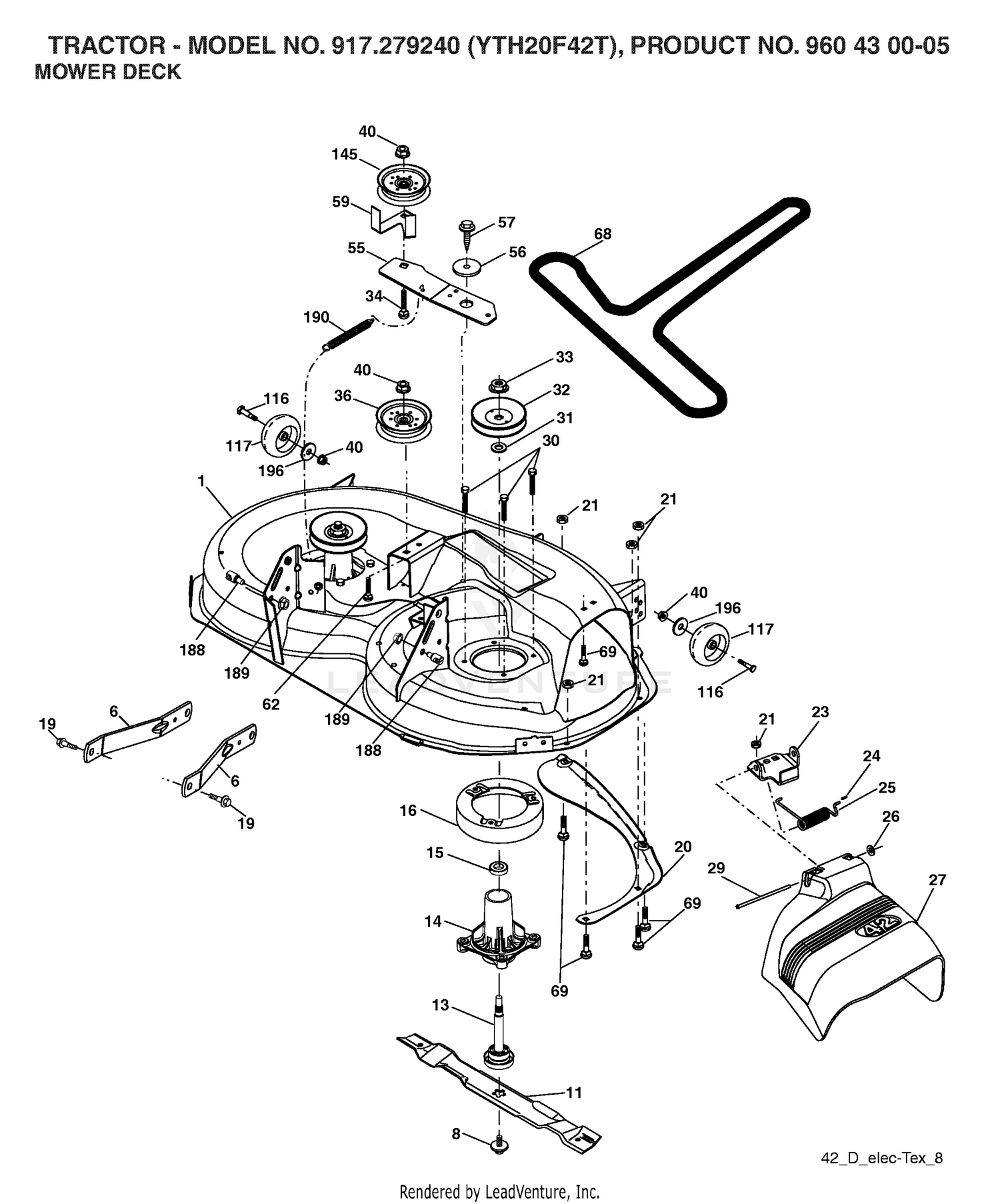 MOWER DECK / CUTTING DECK
