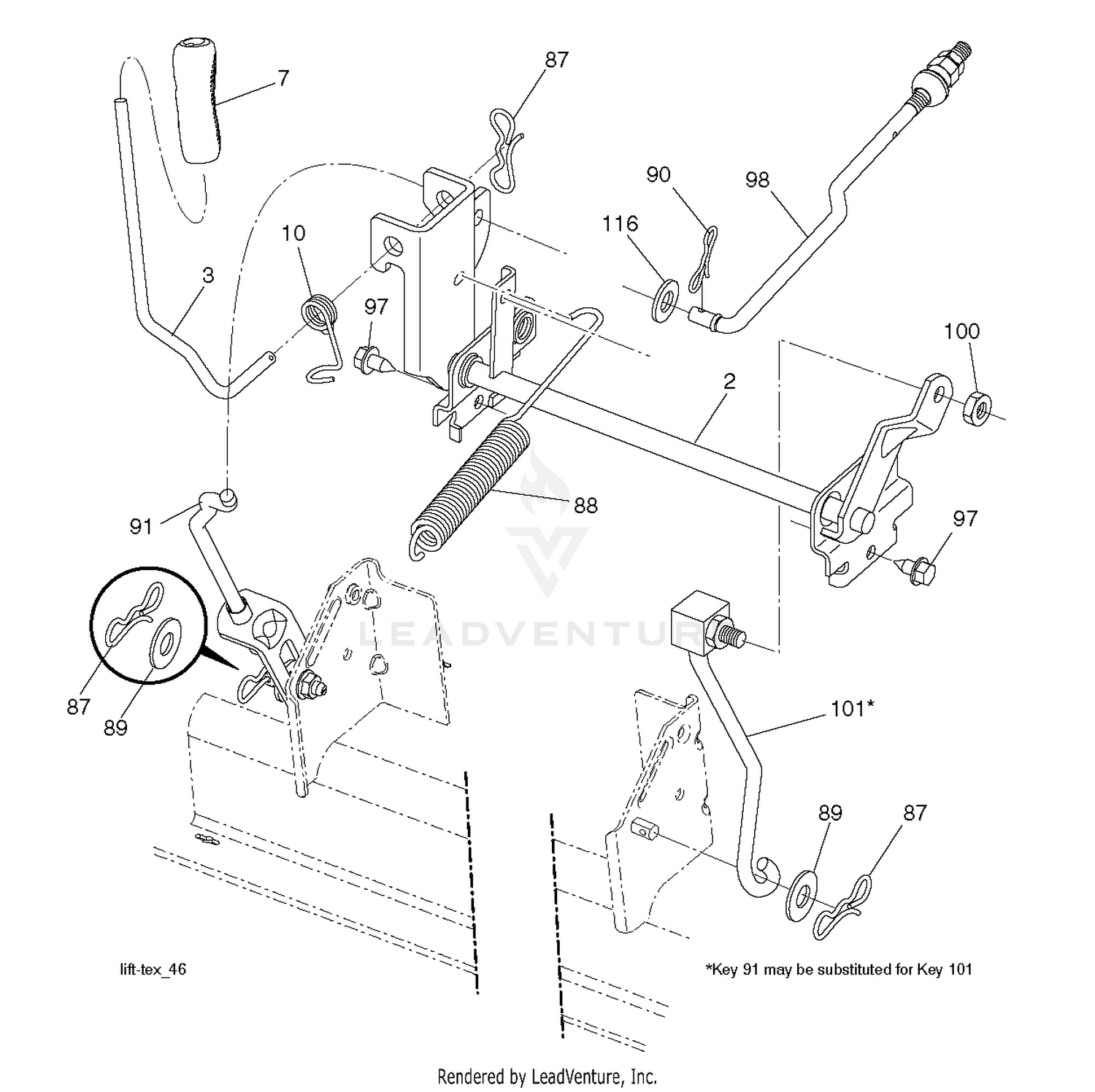 MOWER LIFT / DECK LIFT