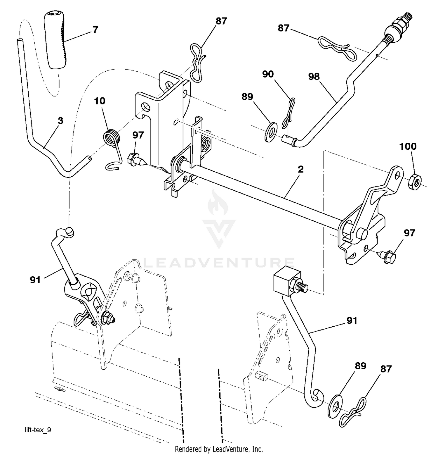 MOWER LIFT / DECK LIFT