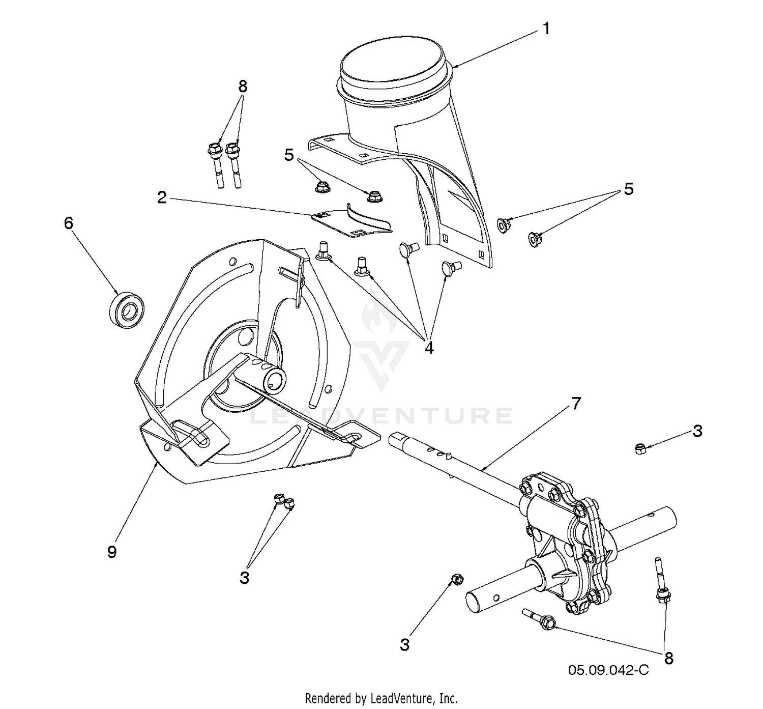 AUGER HOUSING & IMPELLER 13
