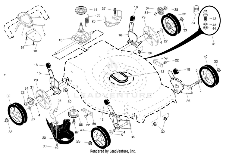 Husqvarna LC56 B - 96141027300 (2013-02) Walk Behind Mower | Partswarehouse