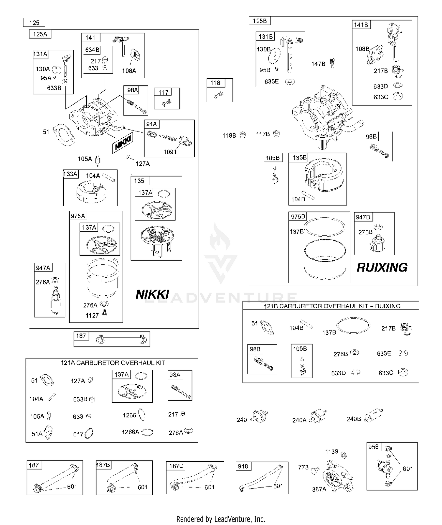 CARBURETOR, FUEL SUPPLY, KIT-CARBURETOR OVERHAUL 7