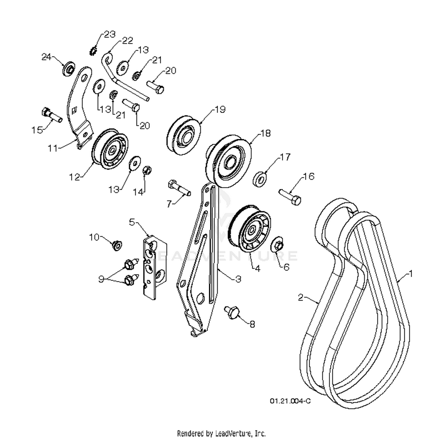 "CHASSIS, ENGINE & PULLEYS" 4