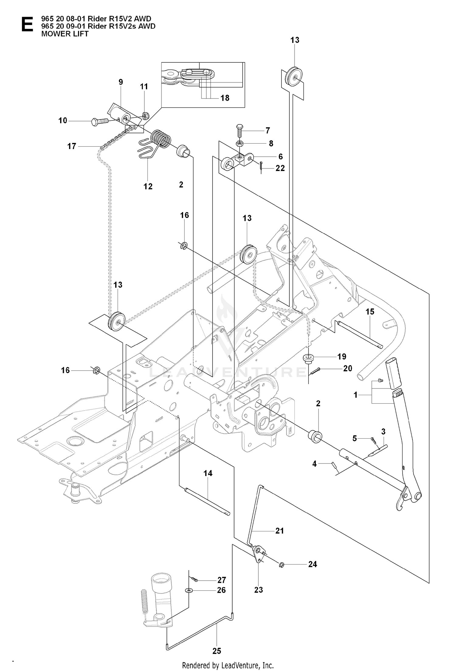 MOWER LIFT / DECK LIFT