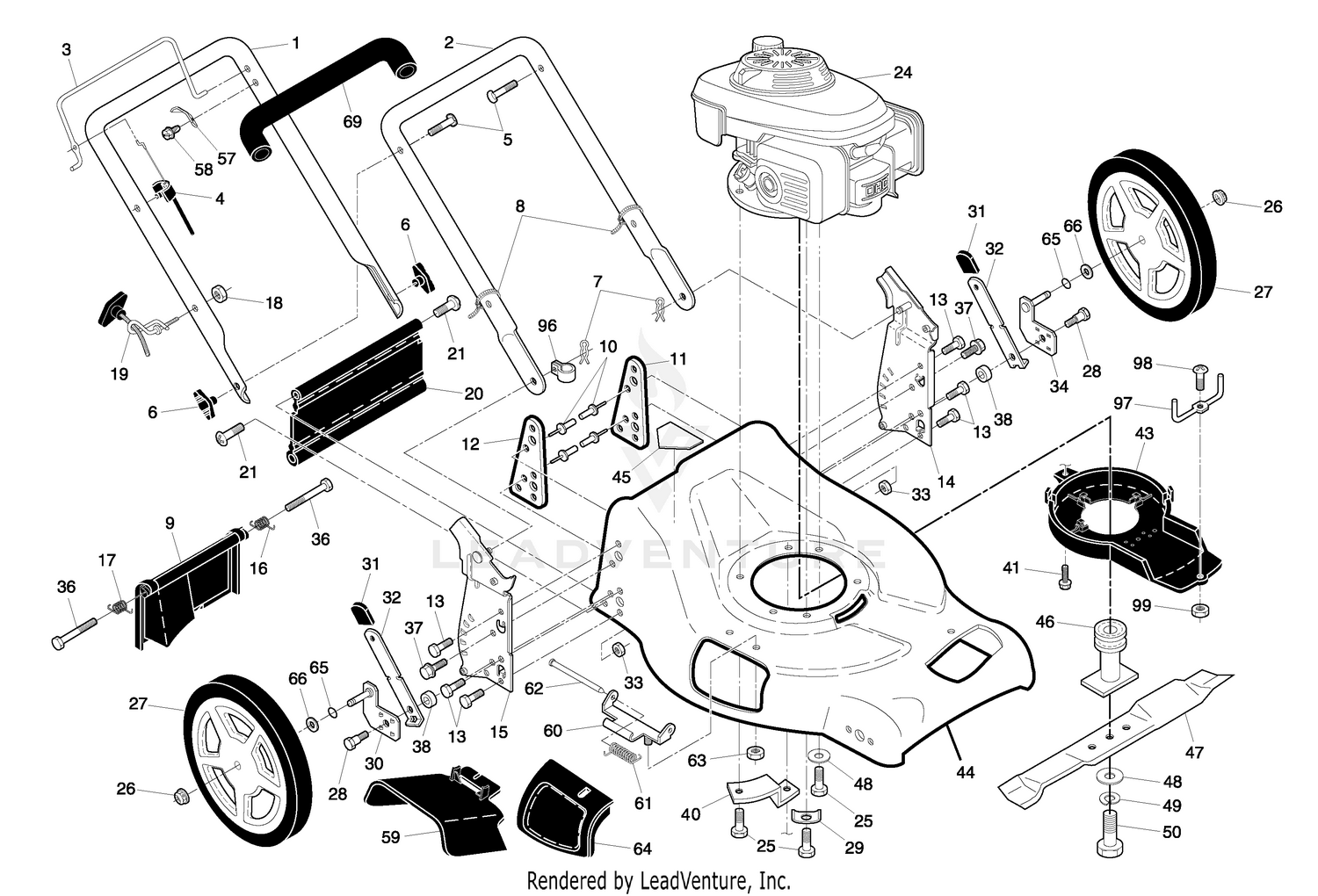 Handle And Deck Assembly