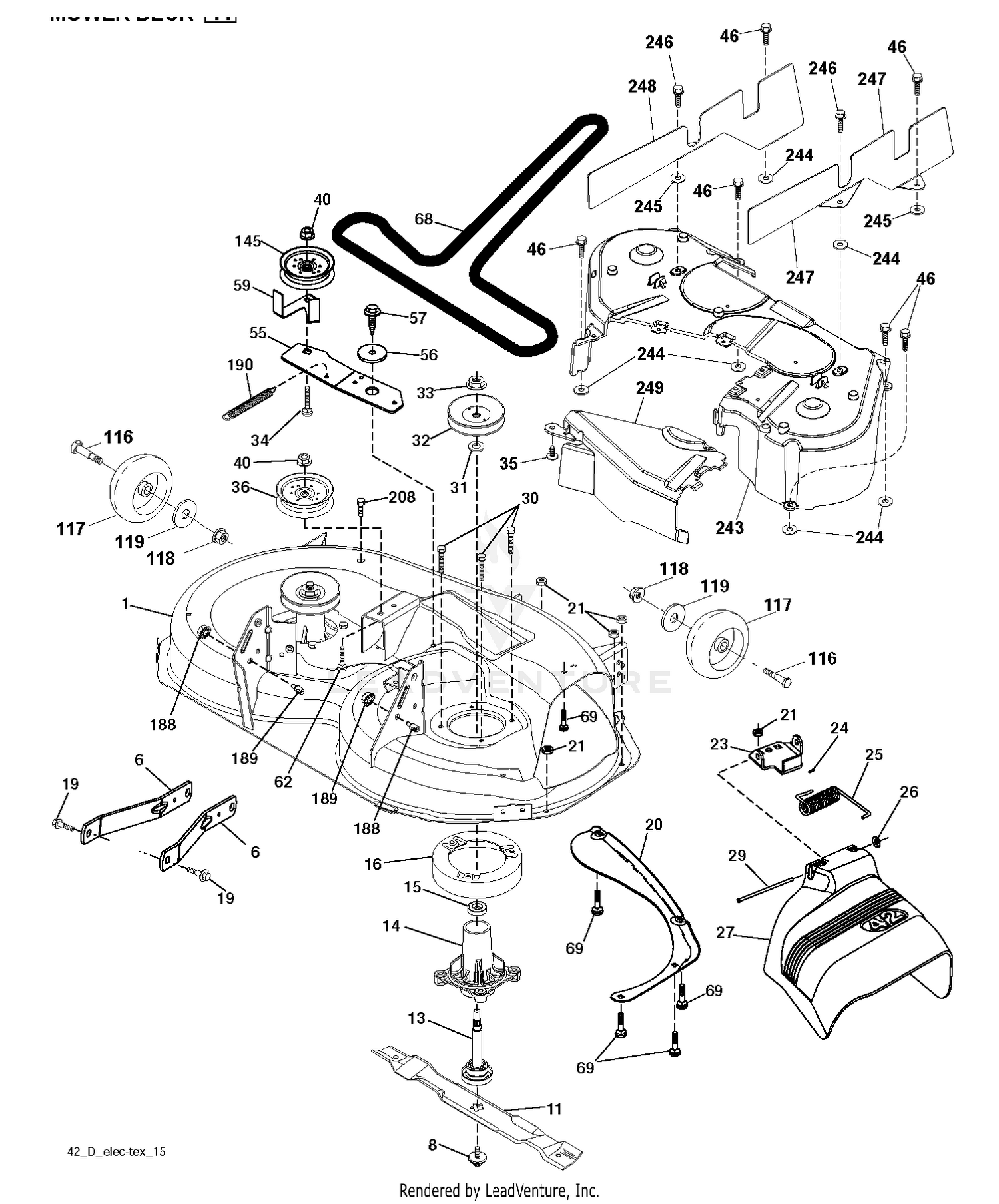 MOWER DECK / CUTTING DECK