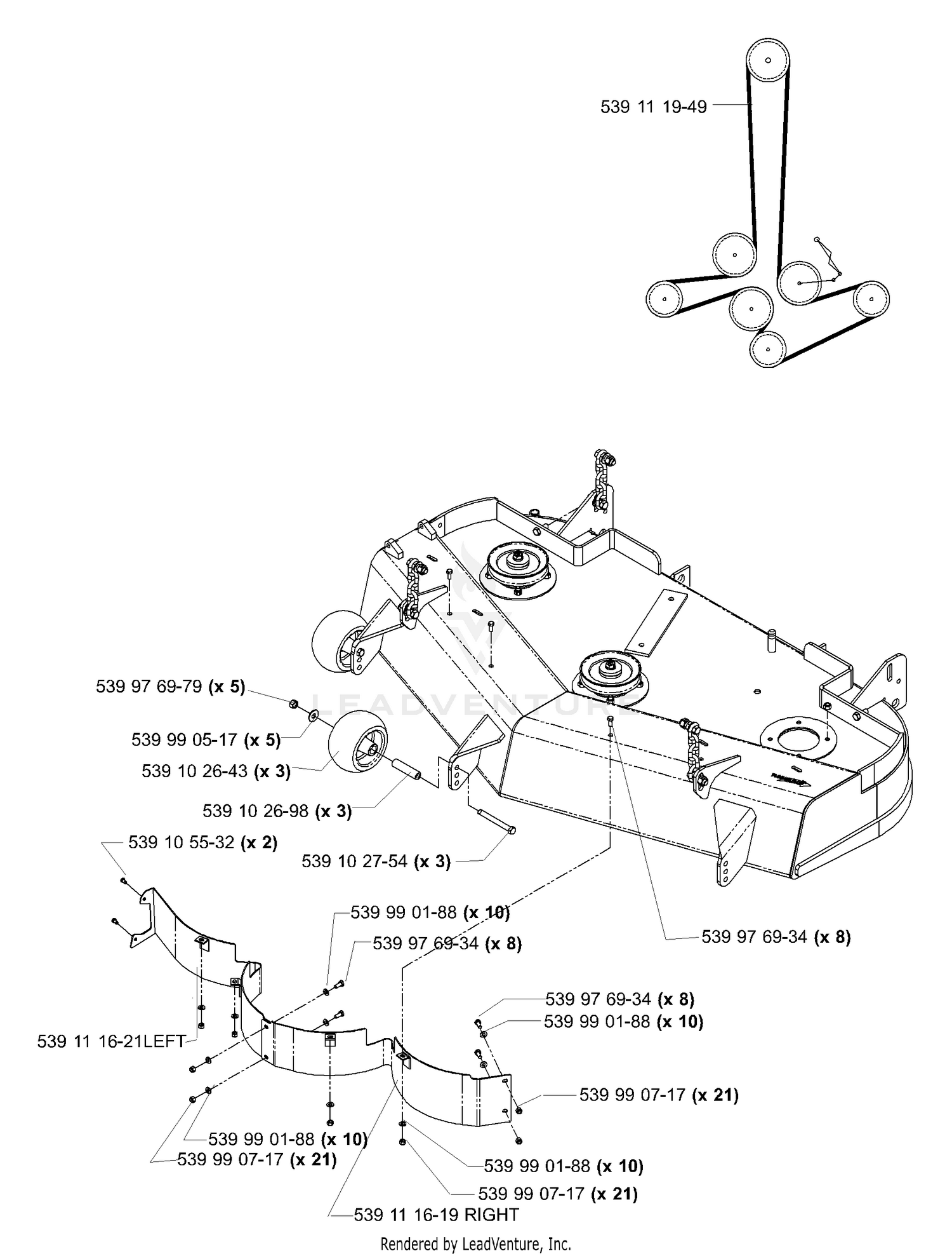 Deck Assembly 48" (Part 2)