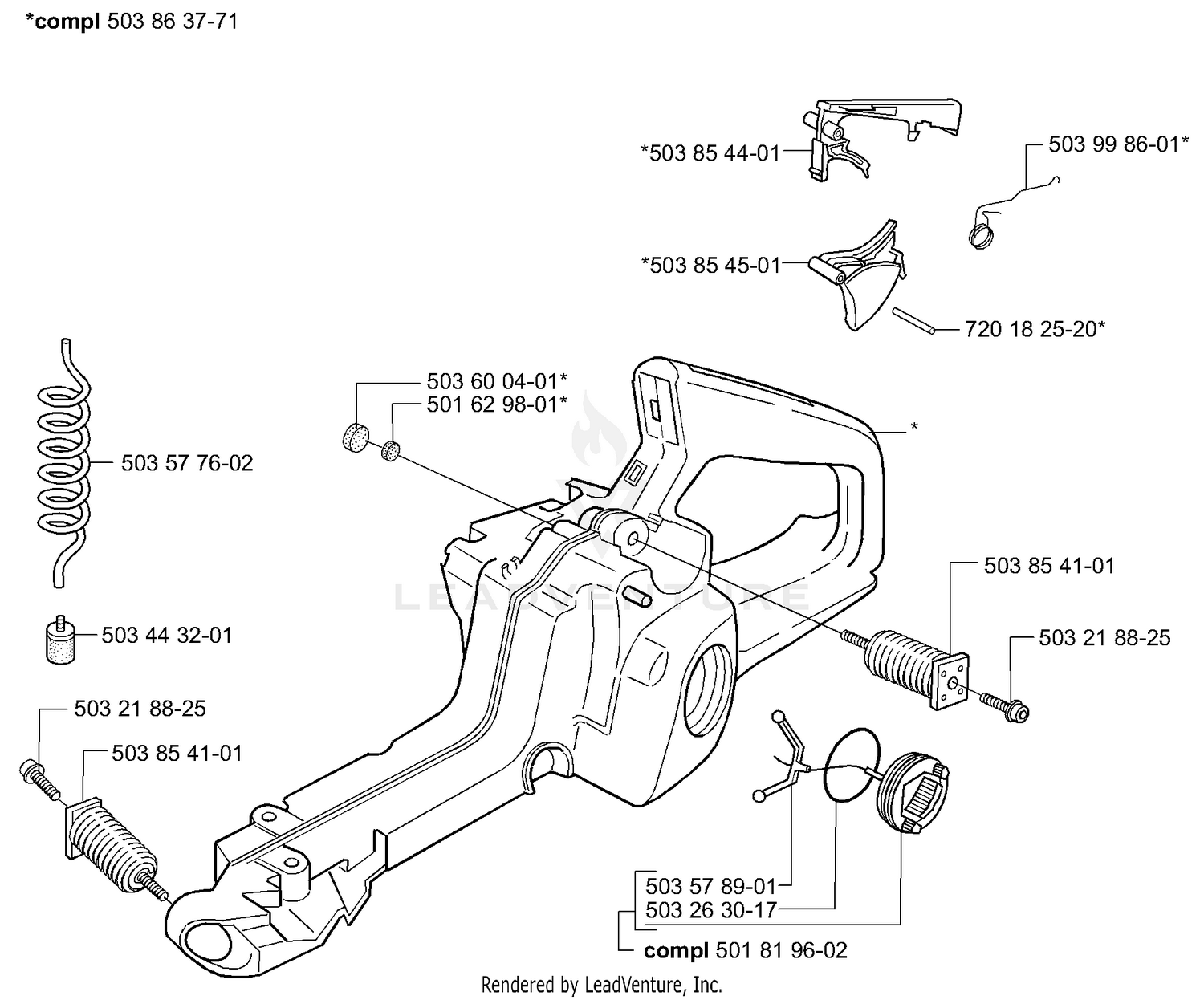 Fuel Tank / Rear Handle