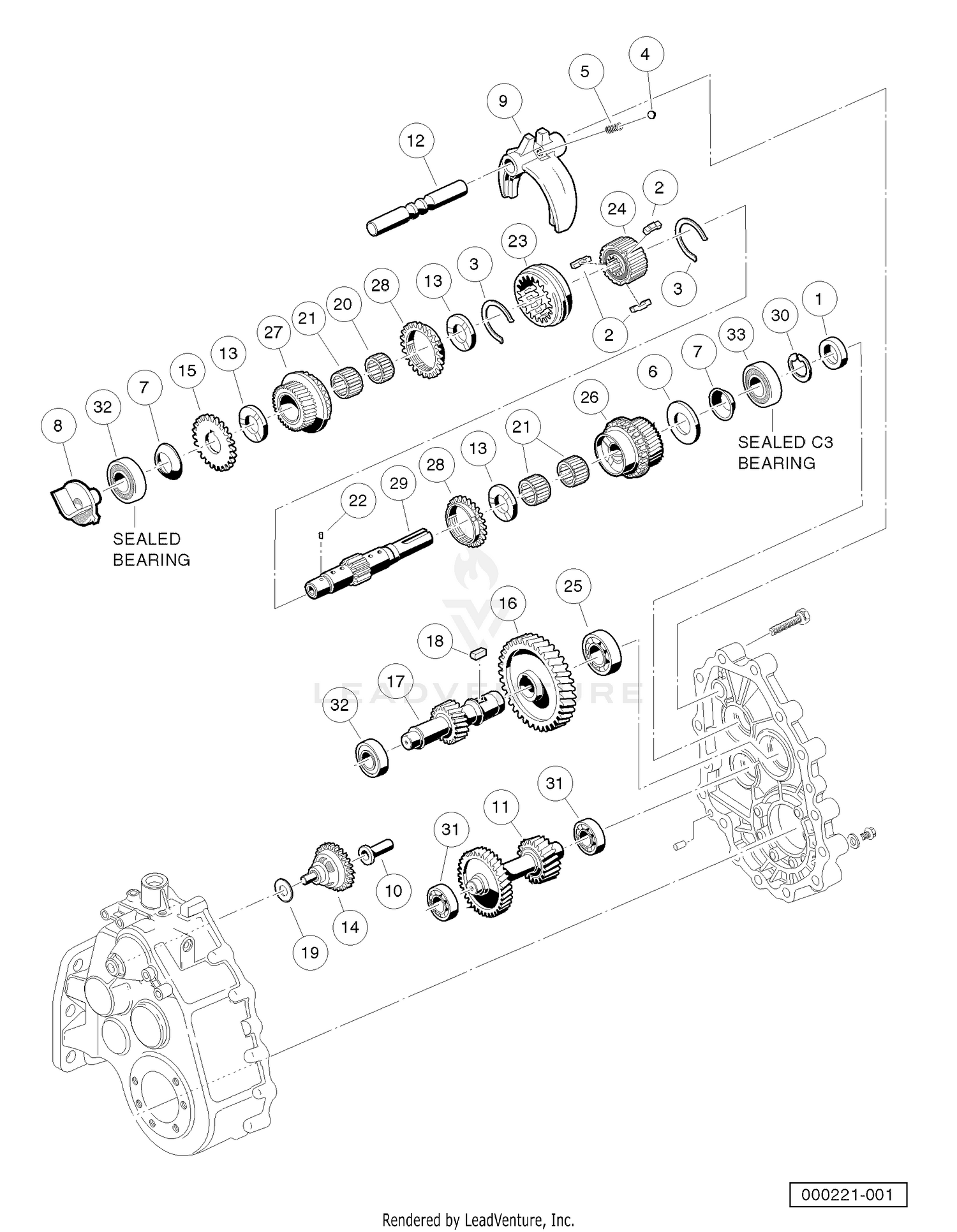 Transaxle / Transmission and Gear Reduction
