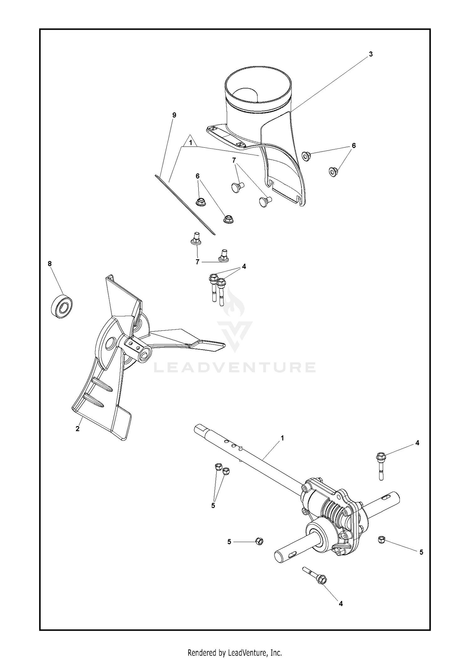 AUGER HOUSING & IMPELLER 6