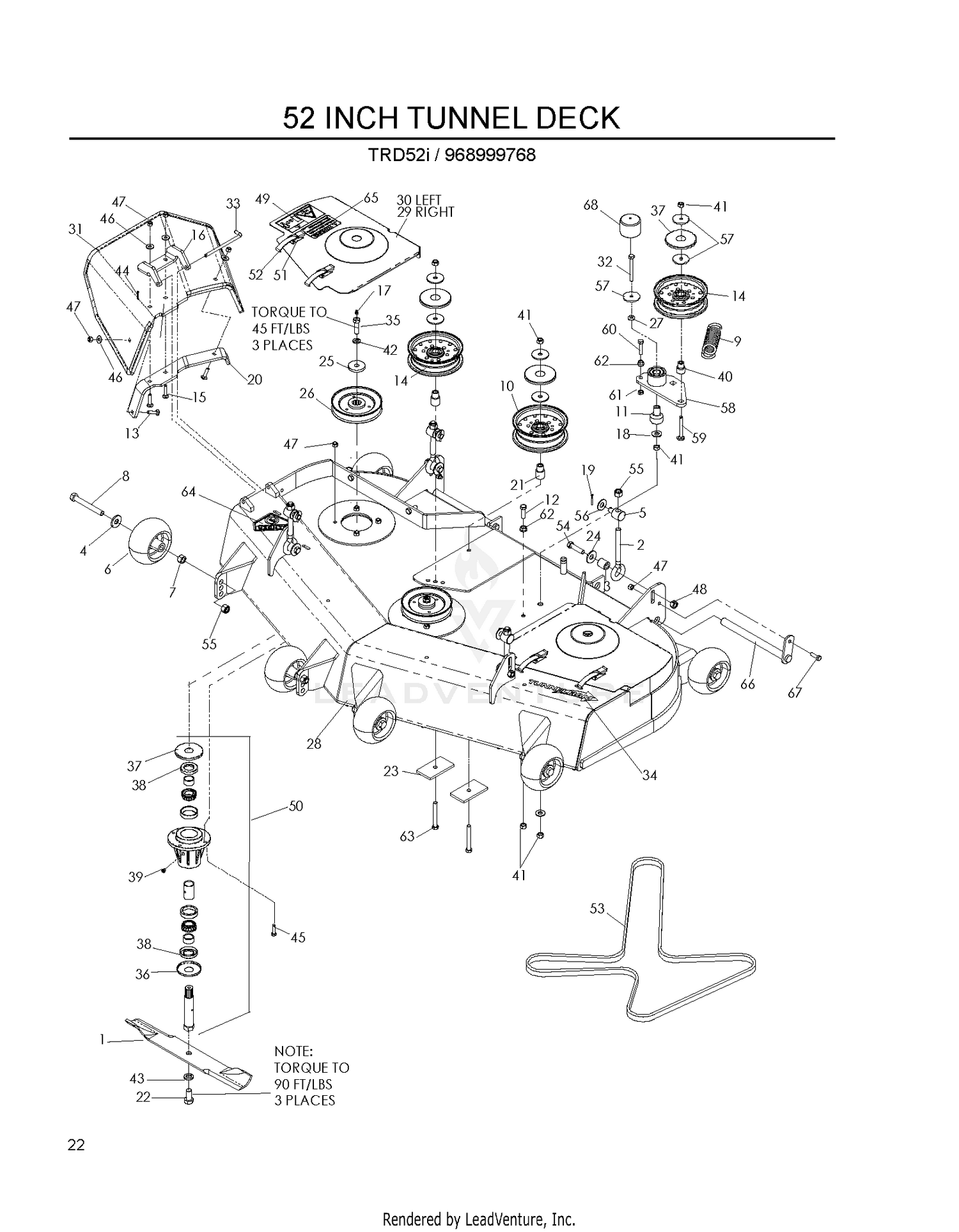 MOWER DECK / CUTTING DECK