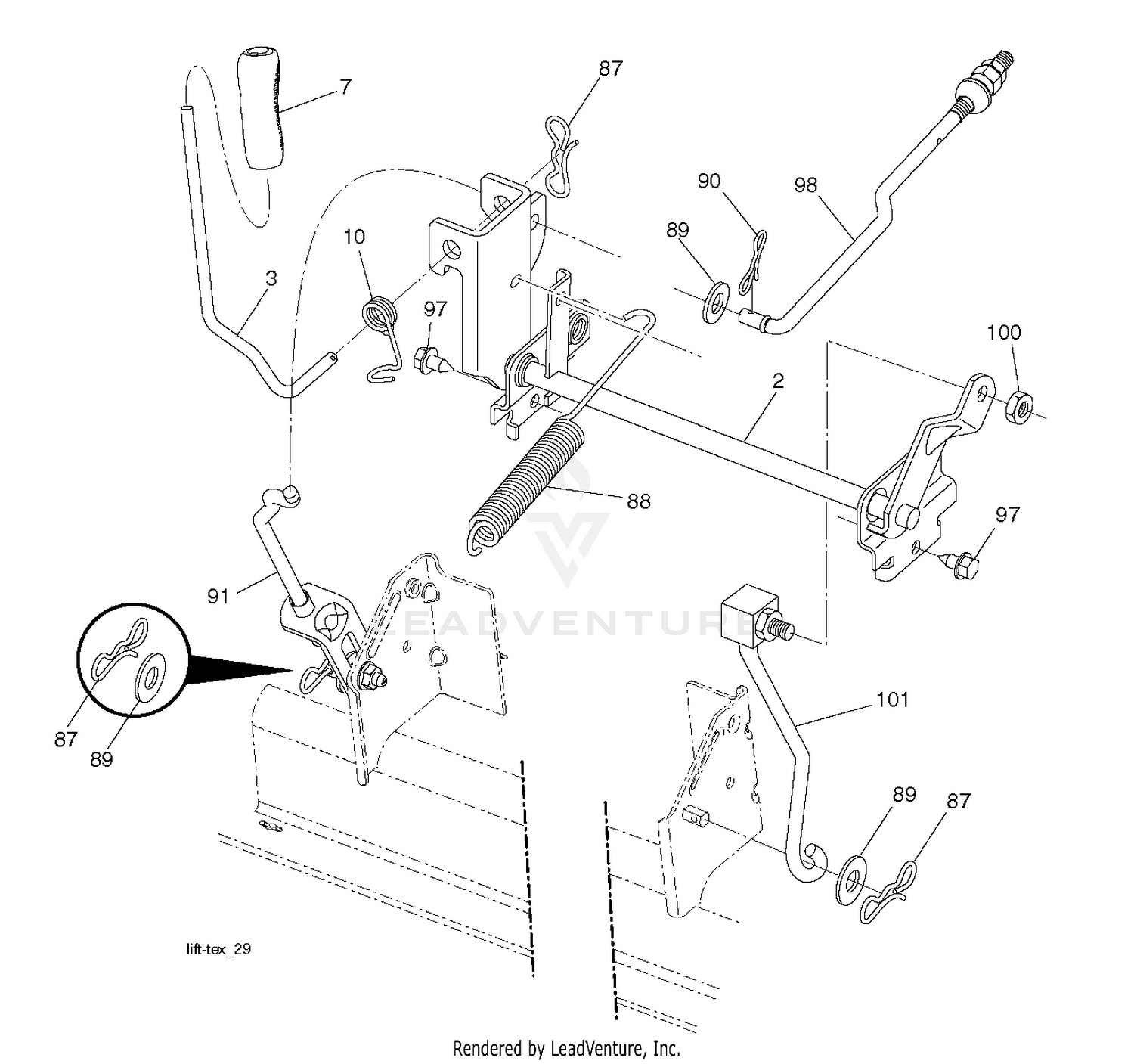 MOWER LIFT / DECK LIFT