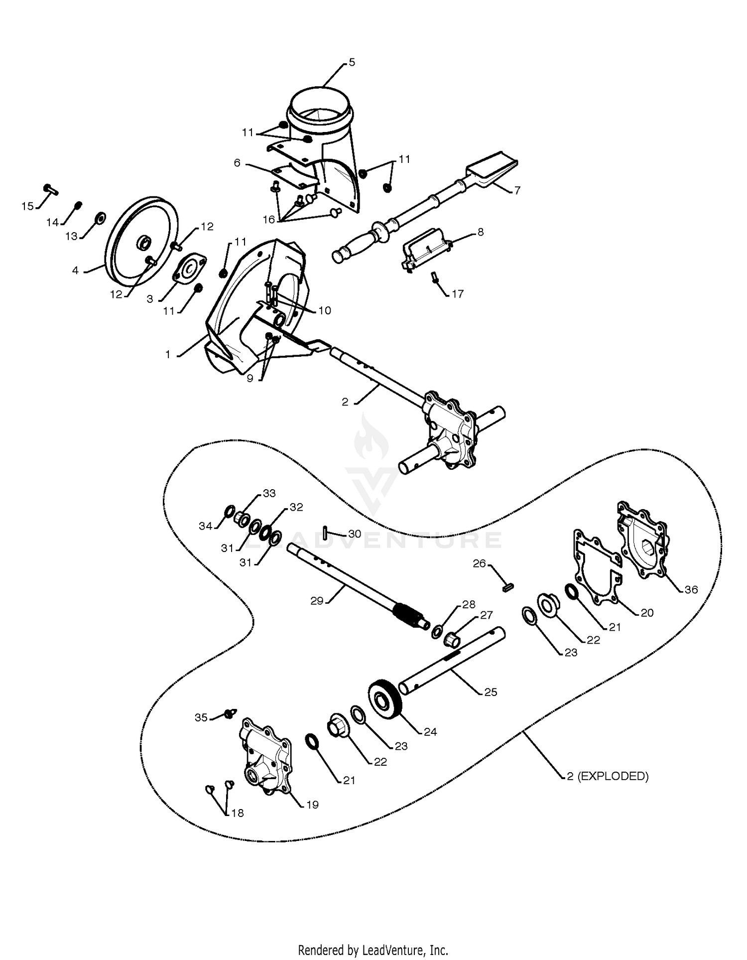 AUGER HOUSING & IMPELLER