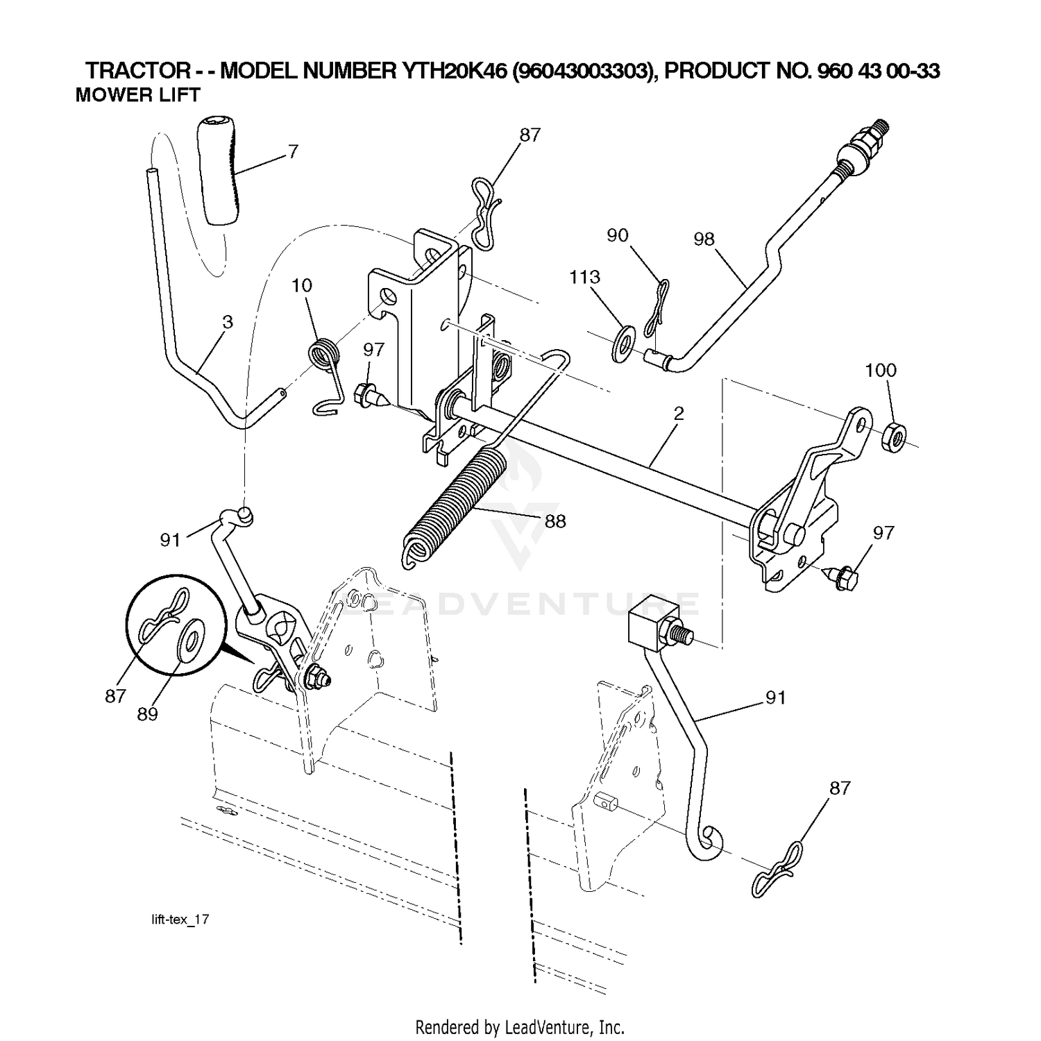 MOWER LIFT / DECK LIFT