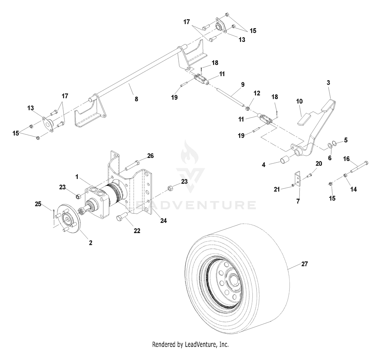 Park Brake Assembly (TE)