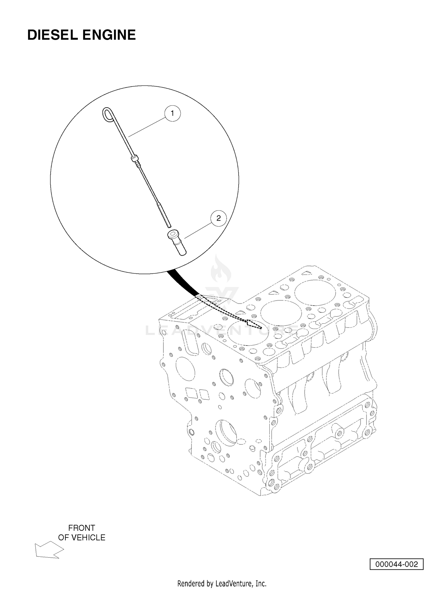DIPSTICK AND GUIDE