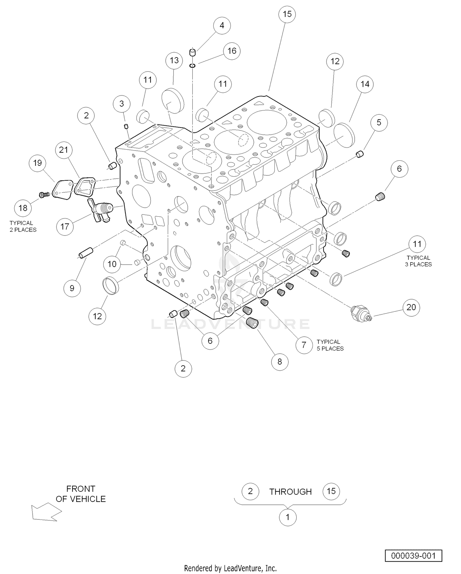 Crankcase (Diesel Engine - Closed Breather)