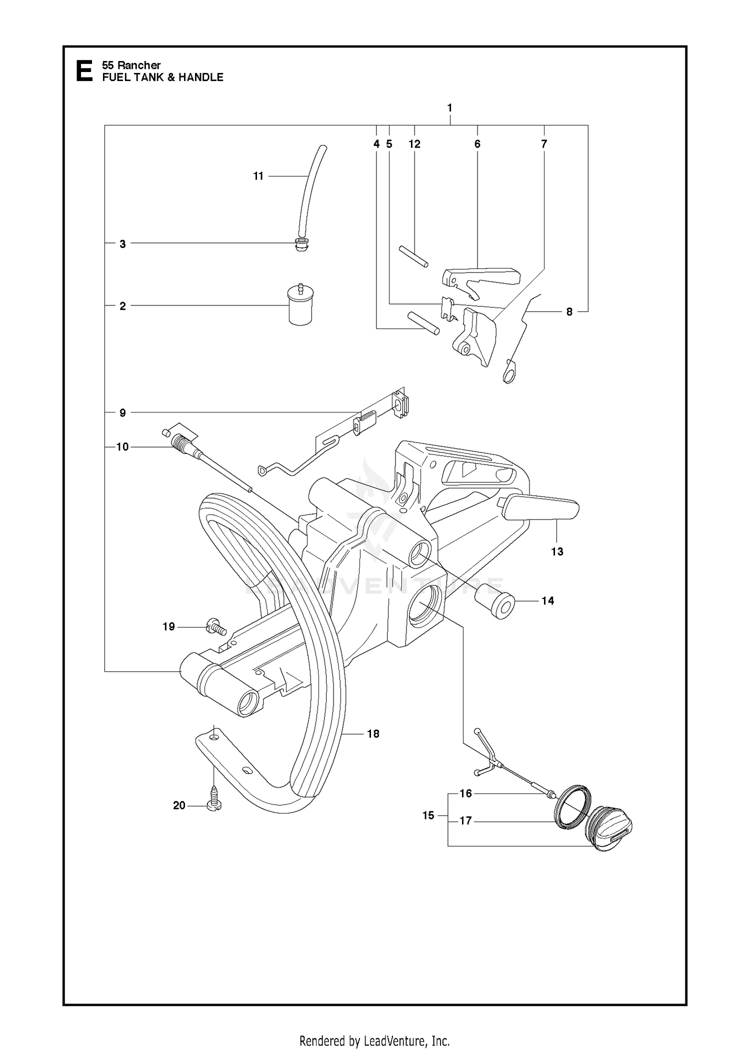 FUEL TANK & HANDLE
