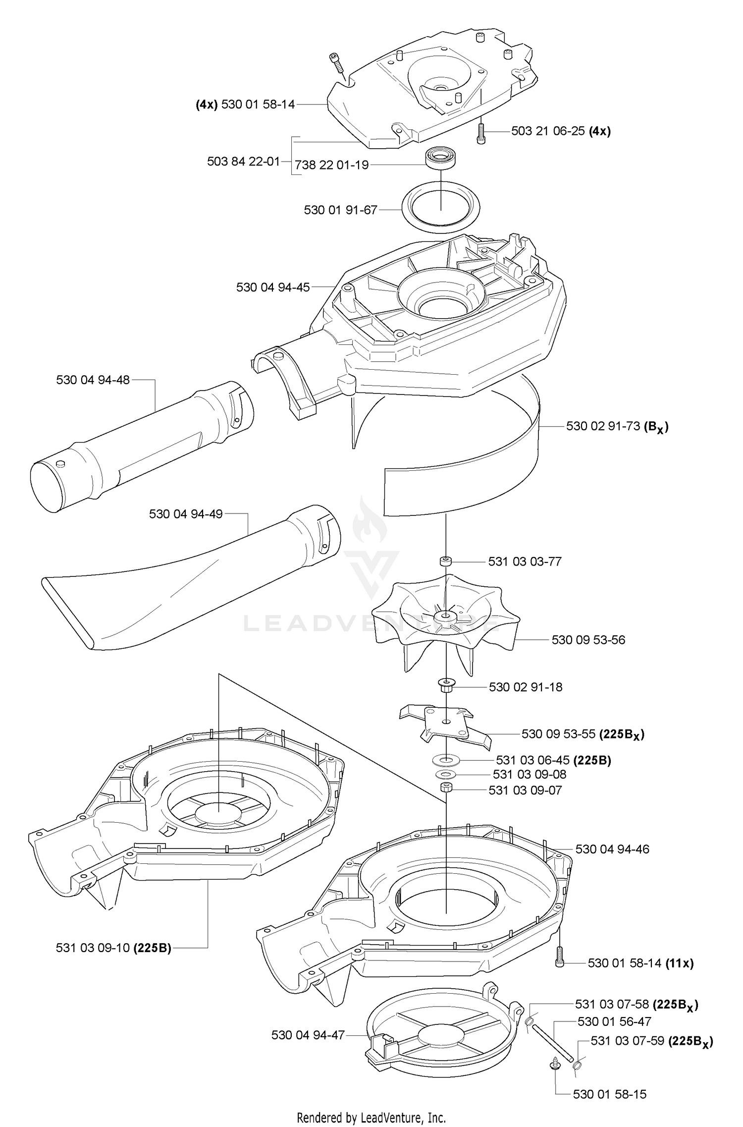 Housing/ Impeller / Tubes