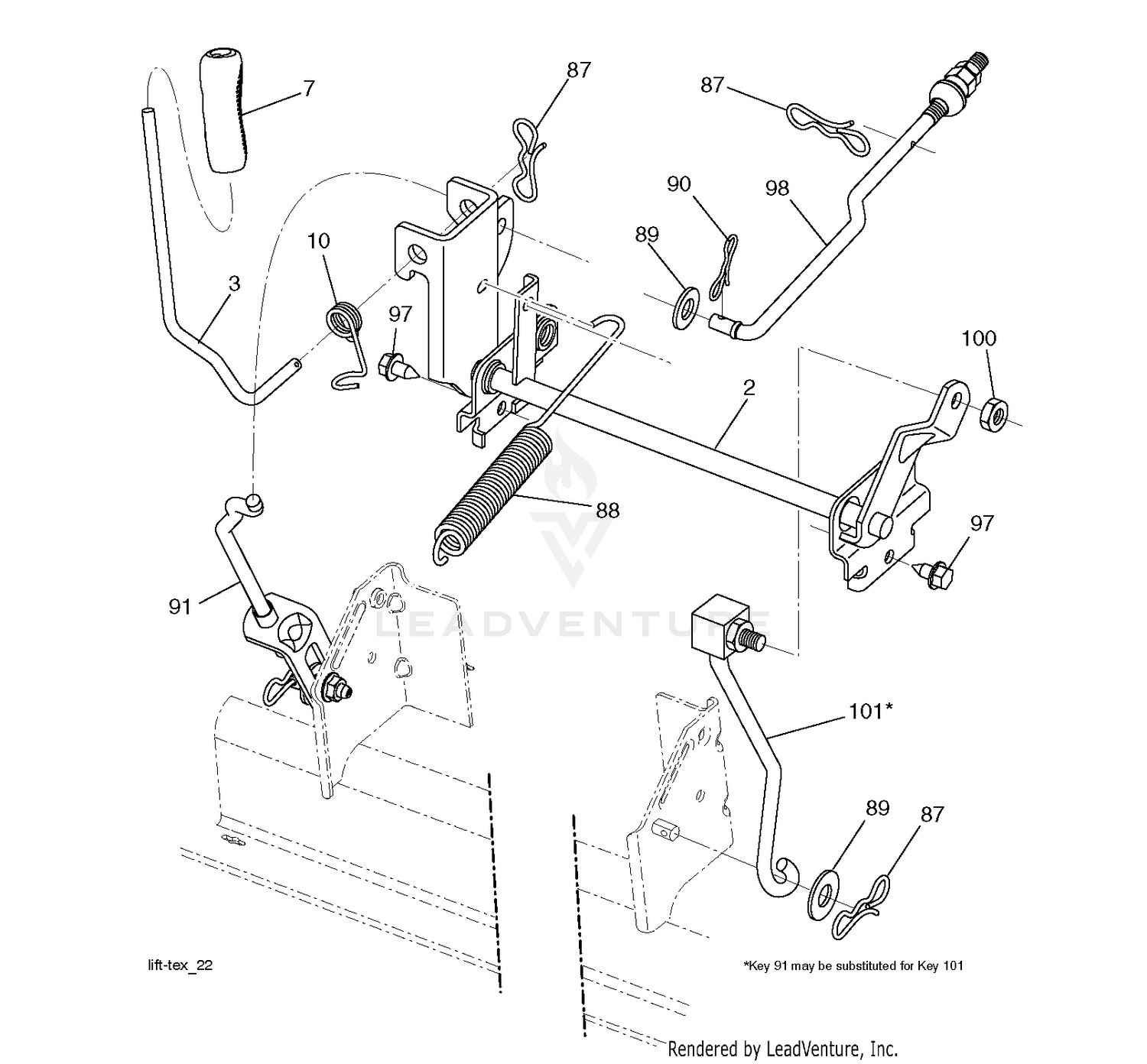 MOWER LIFT / DECK LIFT