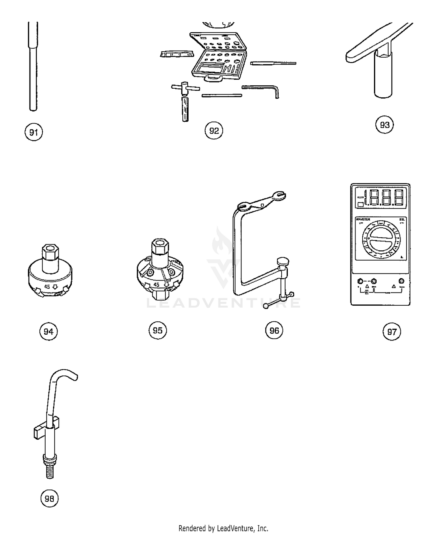Maintenance And Service Tools. Continued (Part 4)