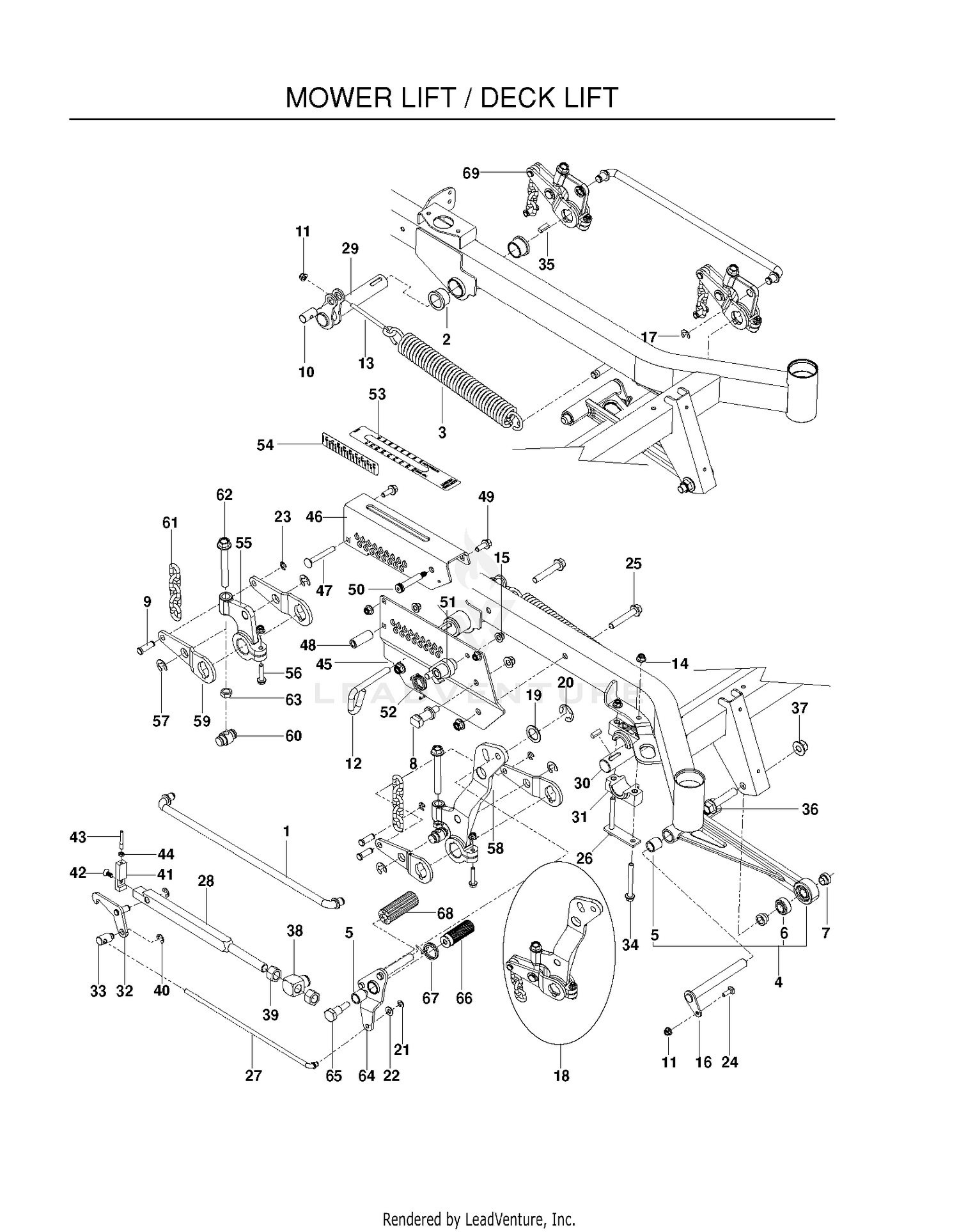MOWER LIFT / DECK LIFT