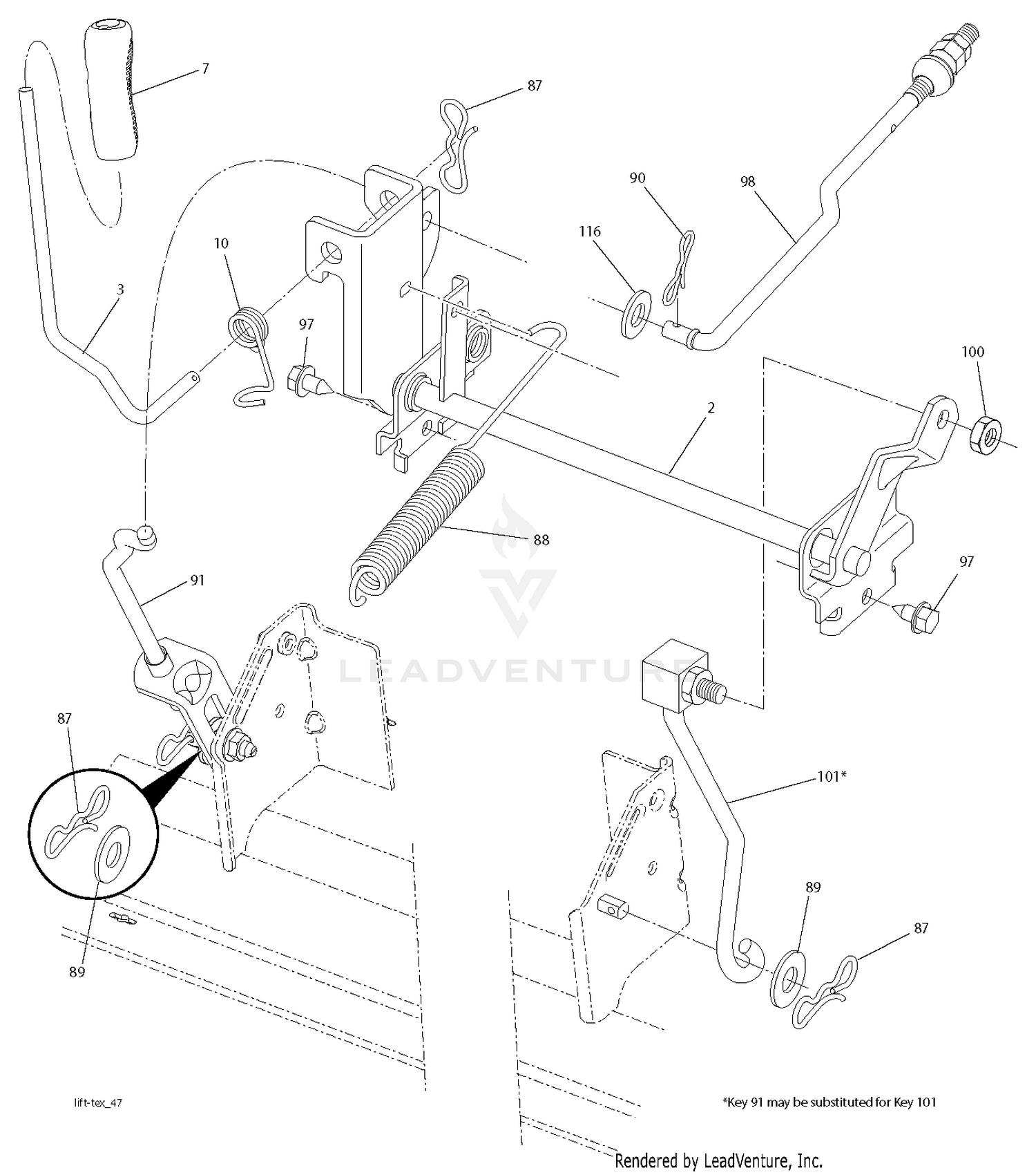 MOWER LIFT / DECK LIFT