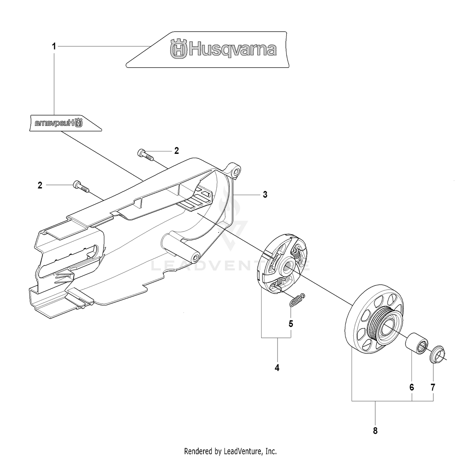Belt Guard and Driving Pulley Assy and Clutch Assy