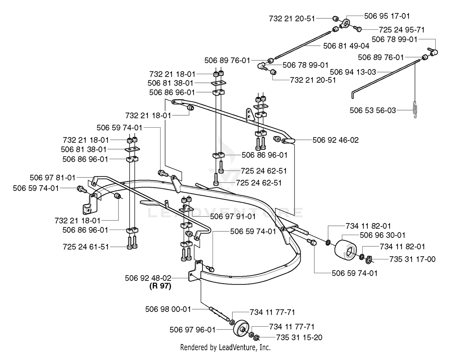 Deck Frame (38" Rear Discharge)