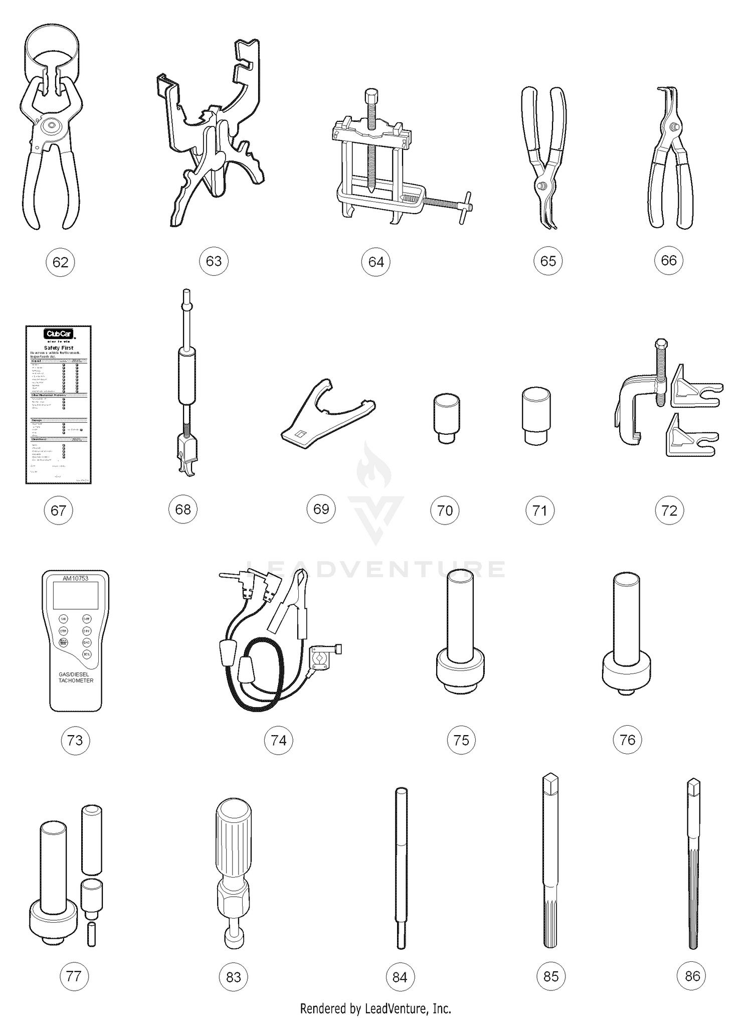 Maintenance and Service Tools (Part D)