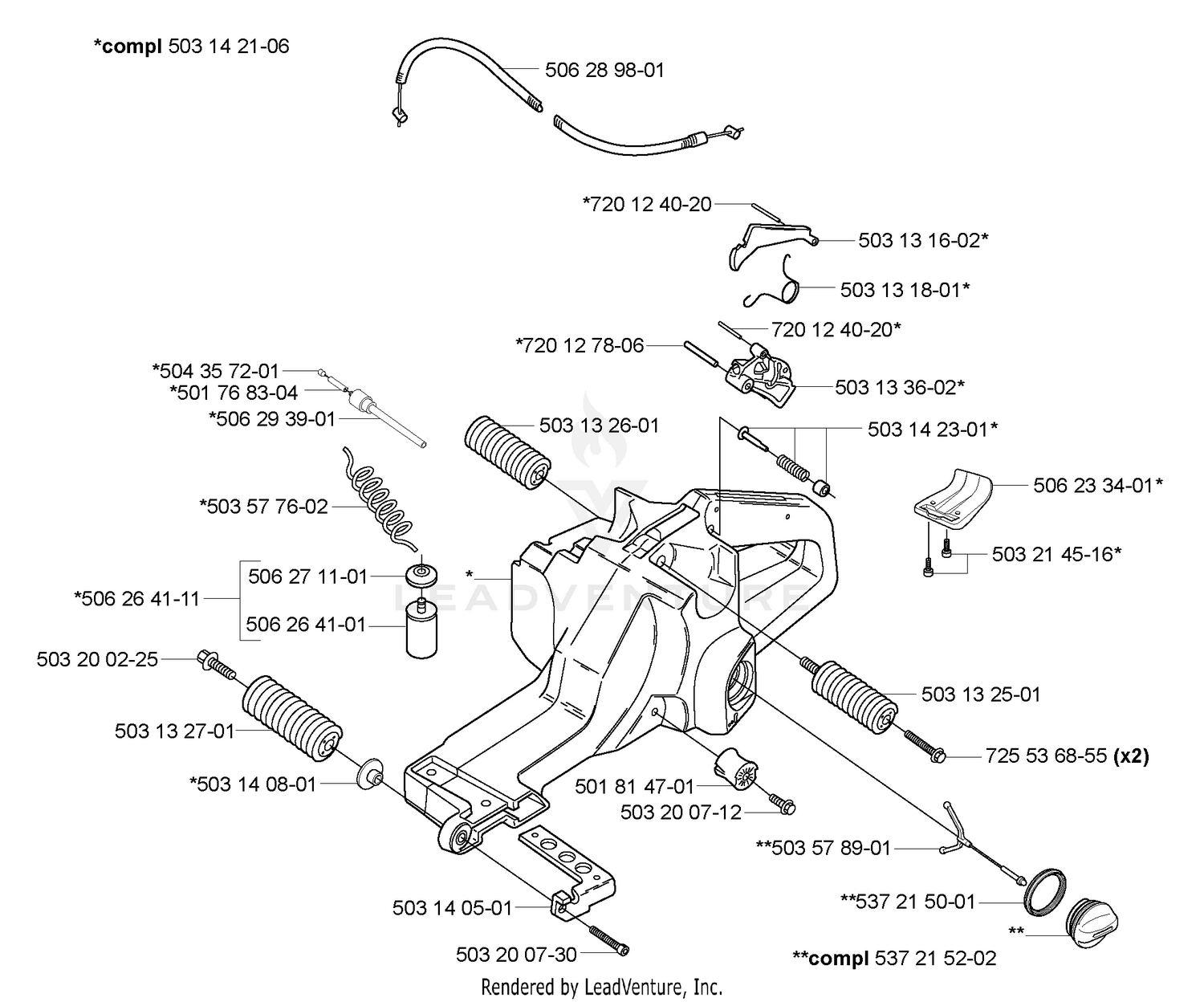 Fuel Tank/Rear Handle
