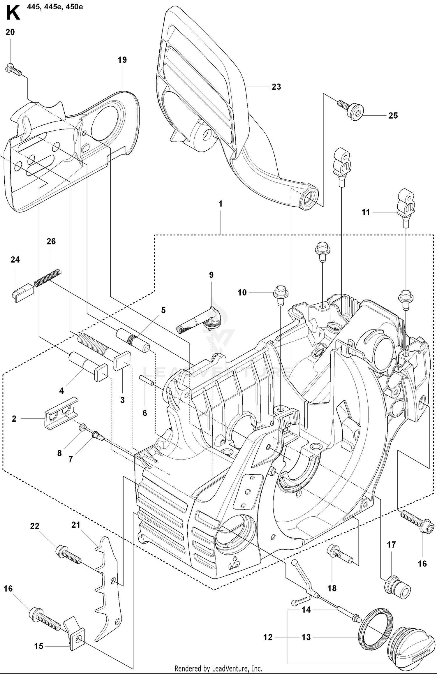 Crankcase/Chainbrake Handle